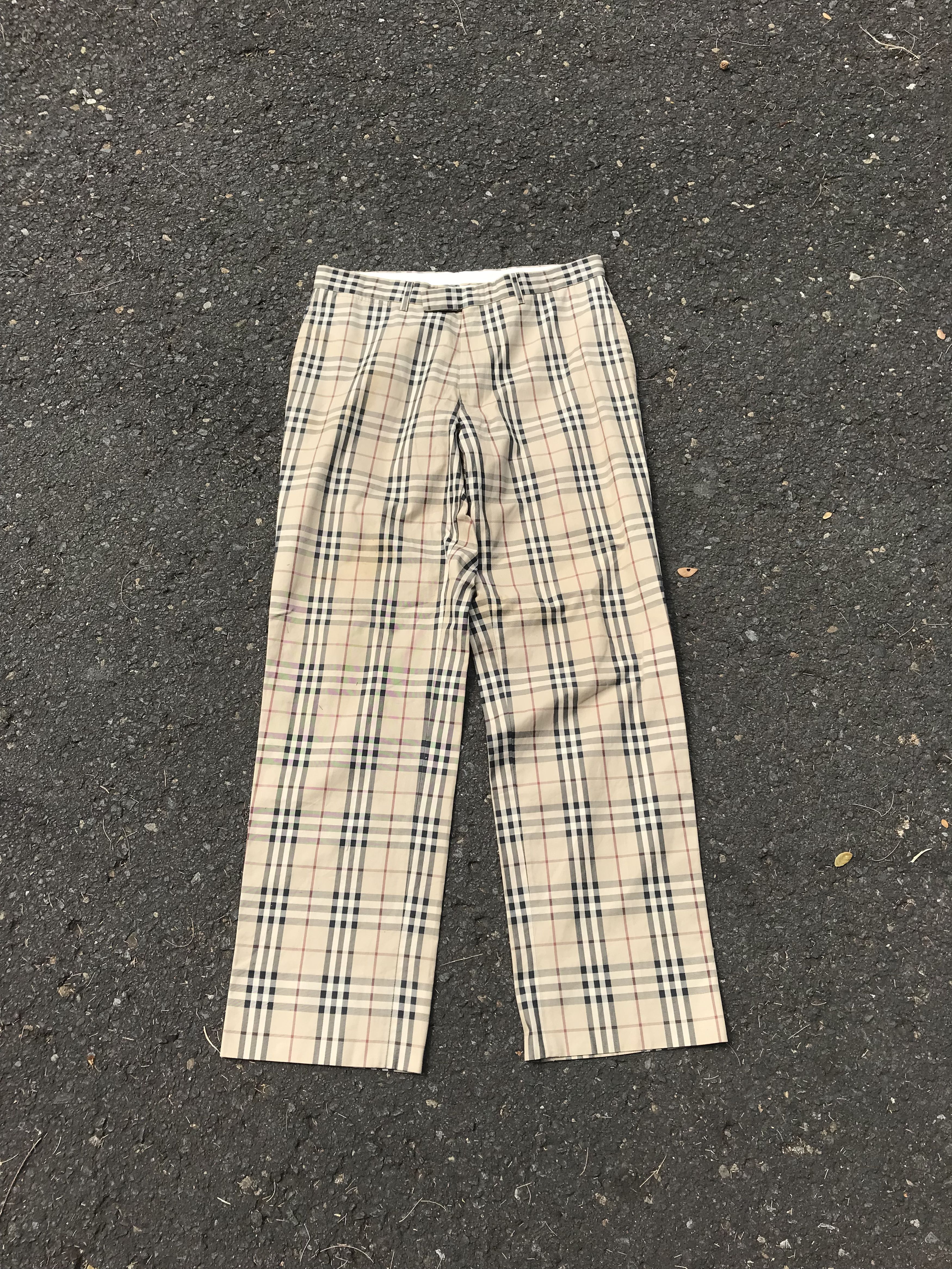 Burberry × Designer Vintage Burberry nova check trousers Size US 31 - 1 Thumbnail