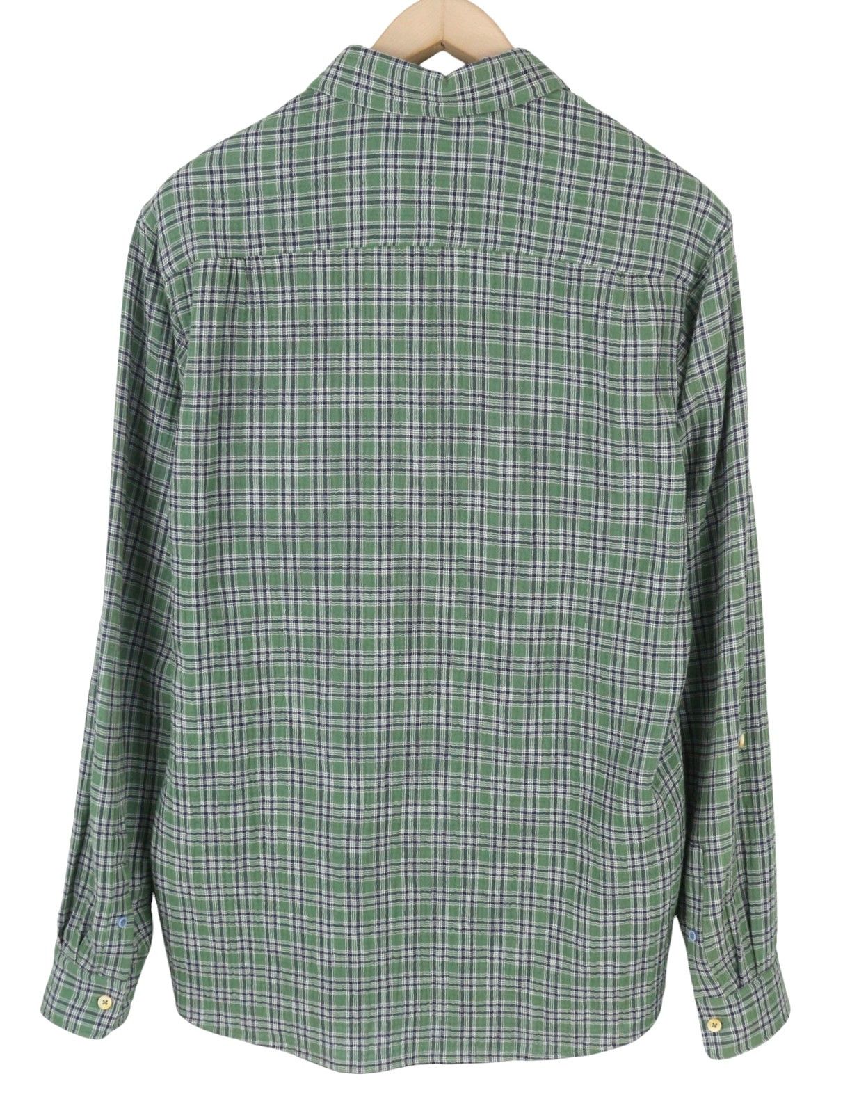 Scotch & Soda M Green Double Face Check Button-Up Shirt 88522 Size US M / EU 48-50 / 2 - 2 Thumbnail