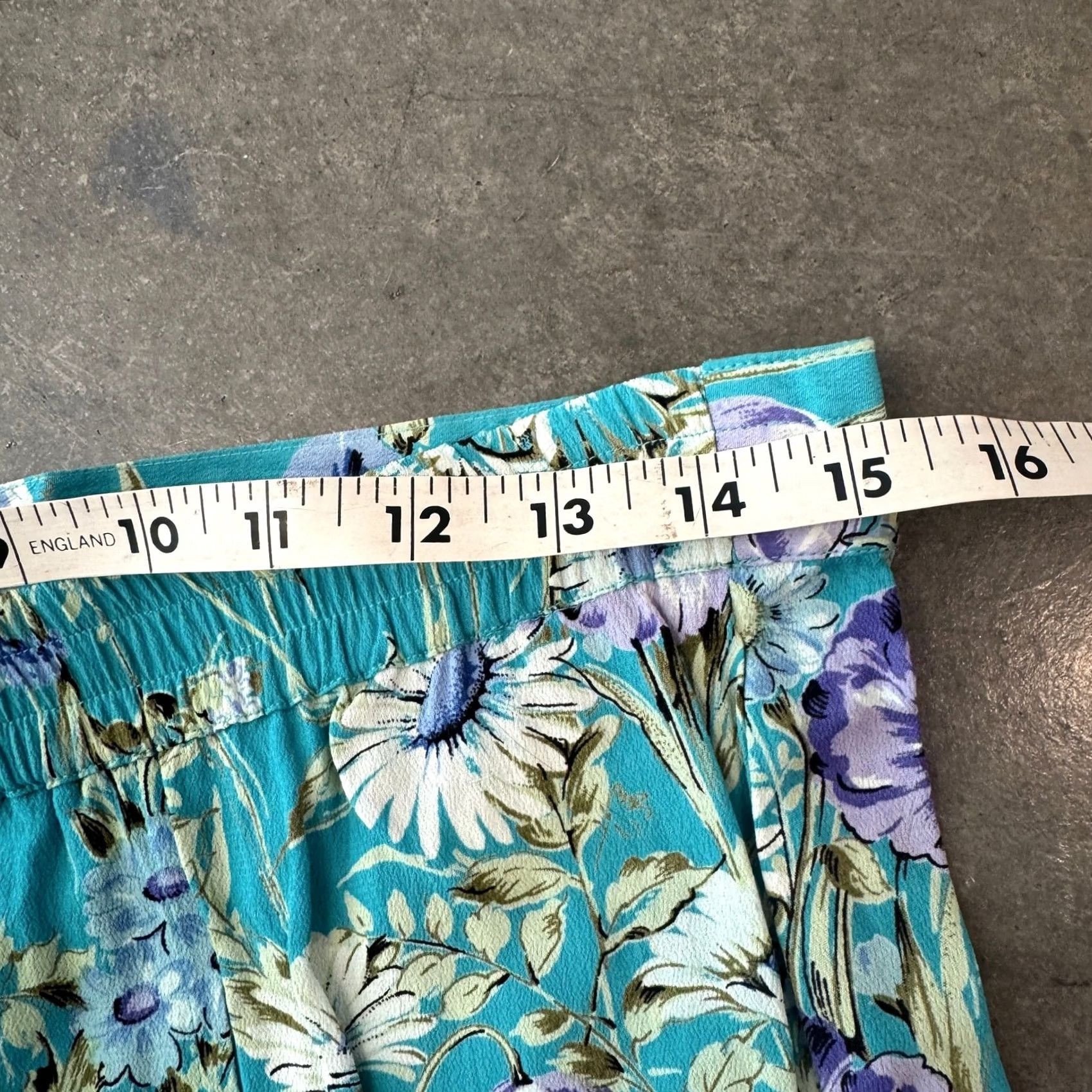 Vintage VINTAGE Y2K Blue Tropical Hawaiian Floral Flowy Whimsical Fairy Beach Skirt L Women Midi Skirt Casual Mens Womens Size 36" / US 14 / IT 50 - 3 Thumbnail