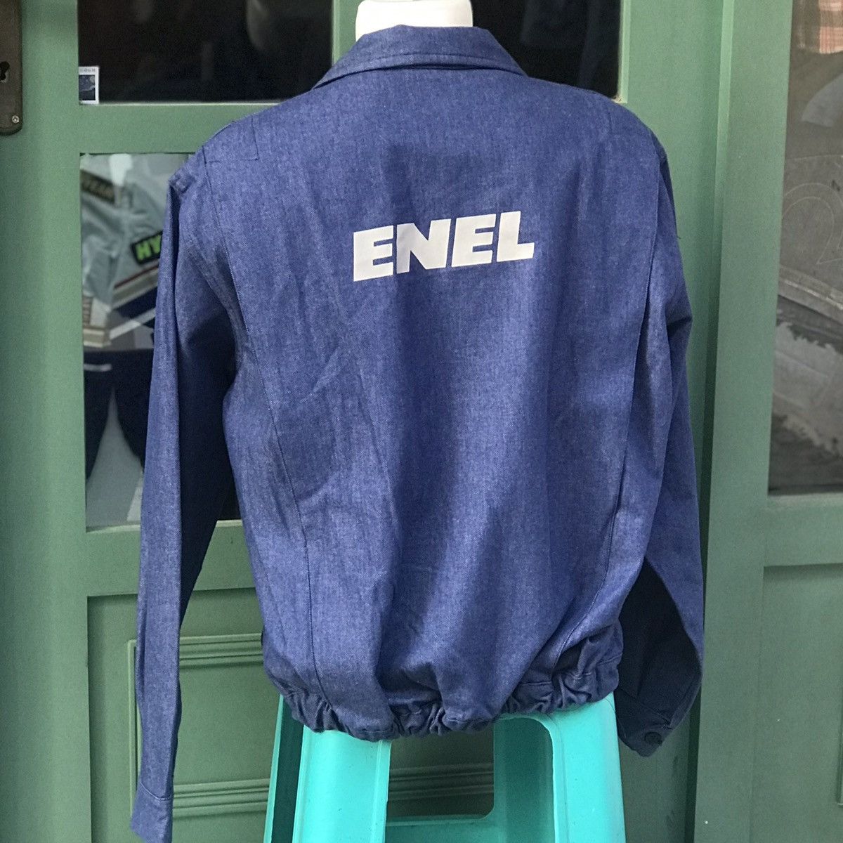 Other THICK DENIM AND SOFT FLANNEL LIGHT BLUE WORK JACKET Size US L / EU 52-54 / 3 - 6 Thumbnail