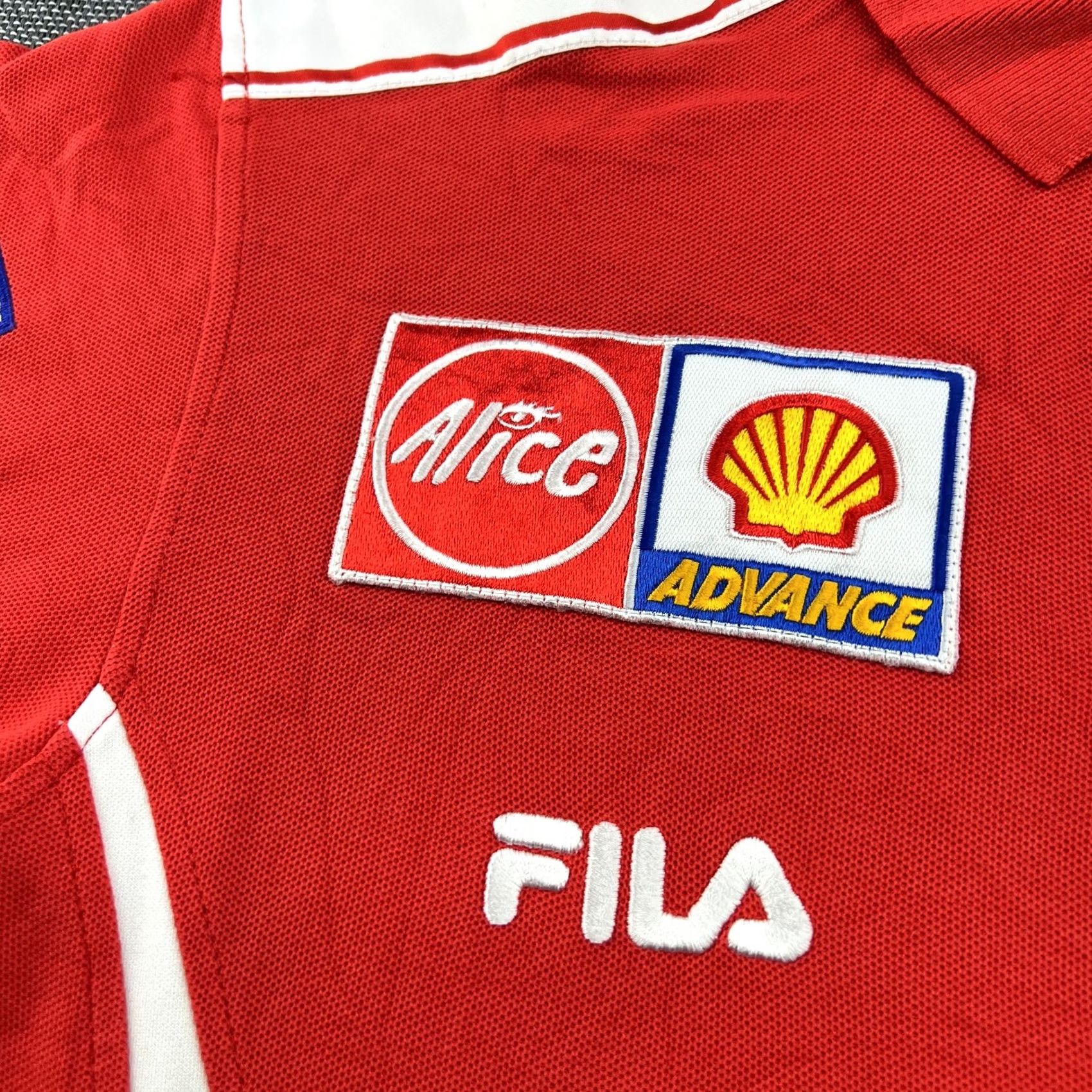 Fila VINTAGE FILA Ducati Corse Mens Polo T-Shirt M Red Motorcycle Racing Shirt Mens Red 90s Size US M / EU 48-50 / 2 - 6 Thumbnail