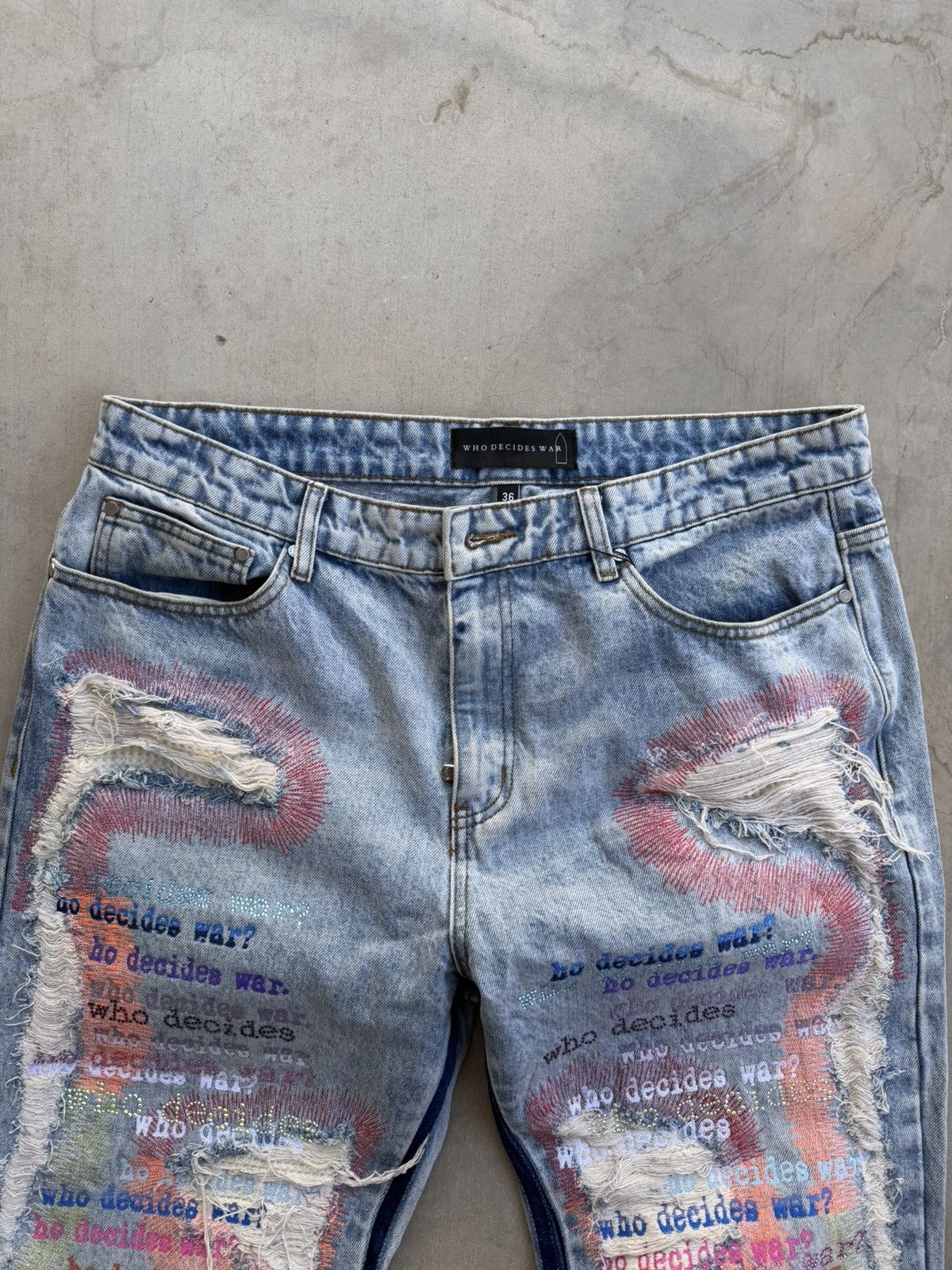 Who Decides War Who Decides War Scripture Denim Size 36 New Rare Size US 36 / EU 52 - 5 Thumbnail