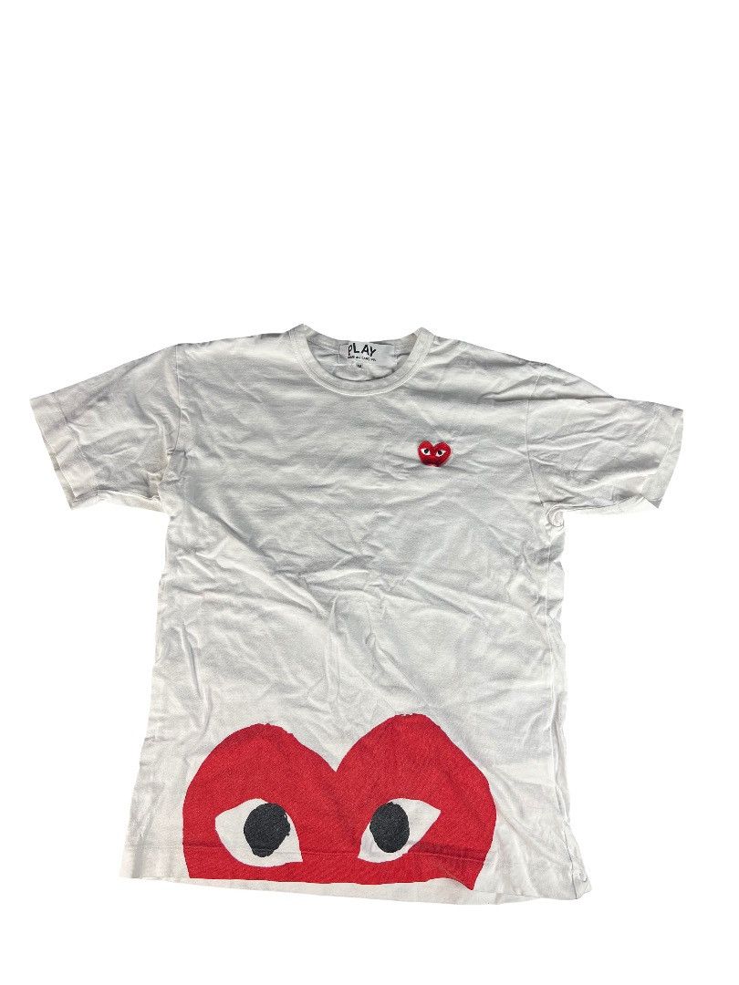 Comme des Garcons CDG PLAY Hem Heart Tee – Size M (Fits S/M) Size US M / EU 48-50 / 2 - 1 Thumbnail