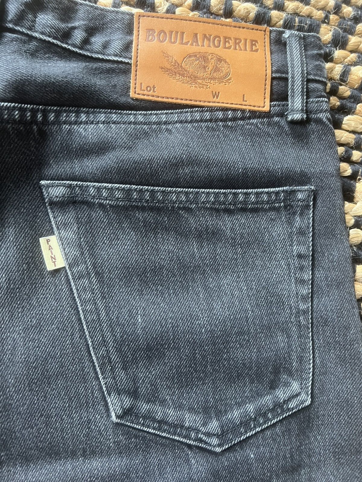 Doublet Doublet AW20 Hand Painted “Boulangerie” Washed Black Denim Size US 32 / EU 48 - 5 Thumbnail