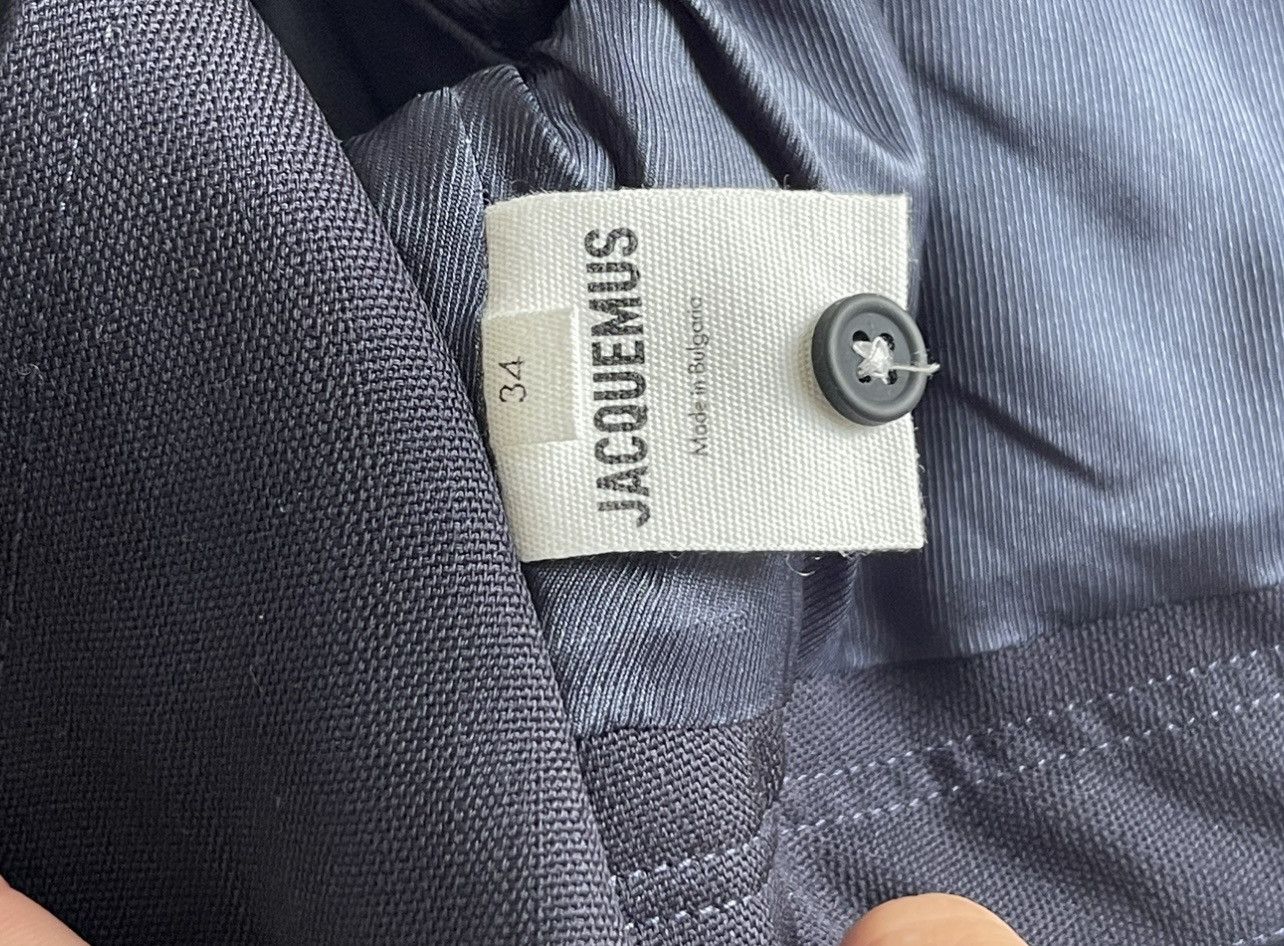 Jacquemus La Chemise Arnesi Cropped Wool Shirt Size XS / US 0-2 / IT 36-38 - 6 Thumbnail