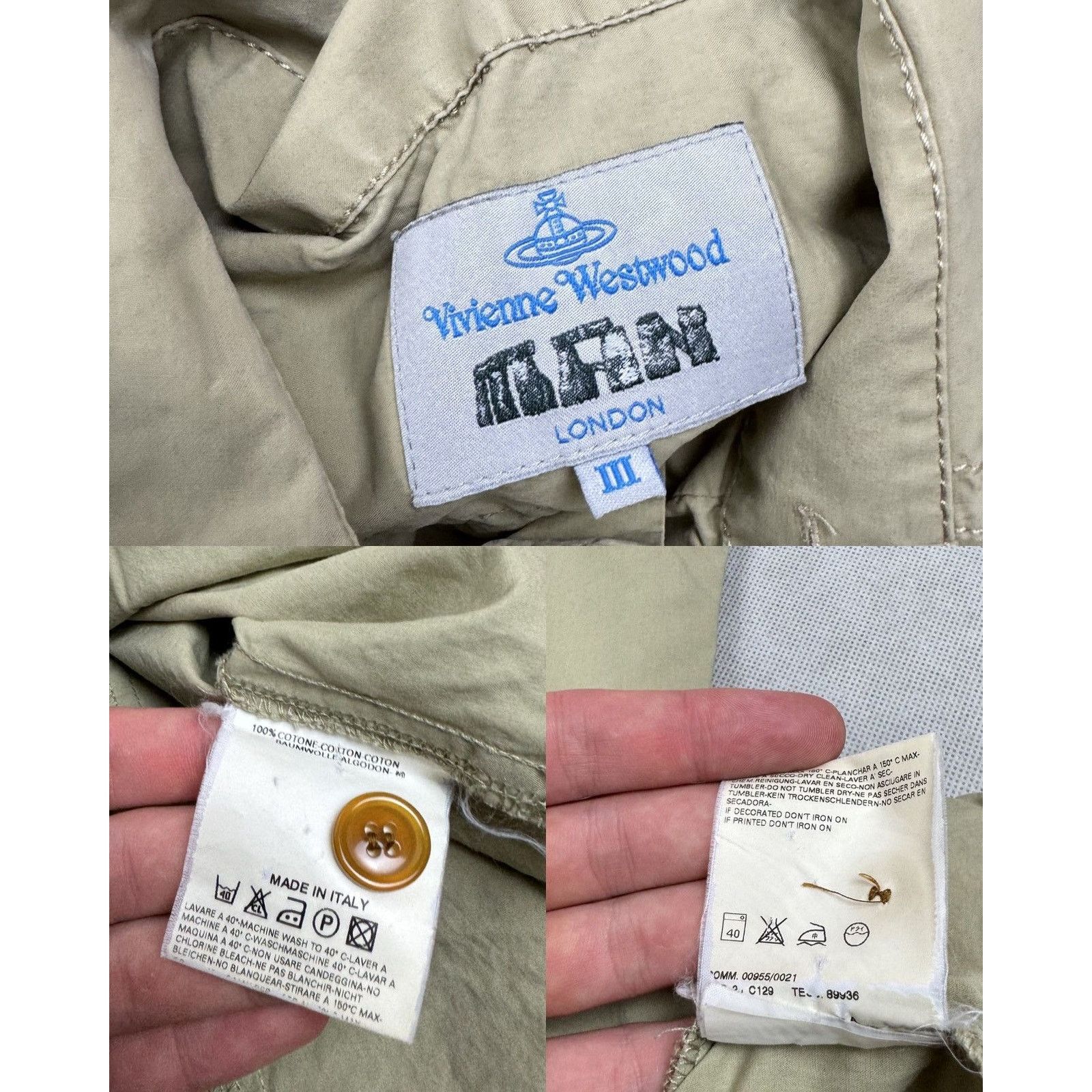 Vivienne Westwood Vivienne Westwood London Mens Collared Button-Up Shirt Size US M / EU 48-50 / 2 - 2 Thumbnail