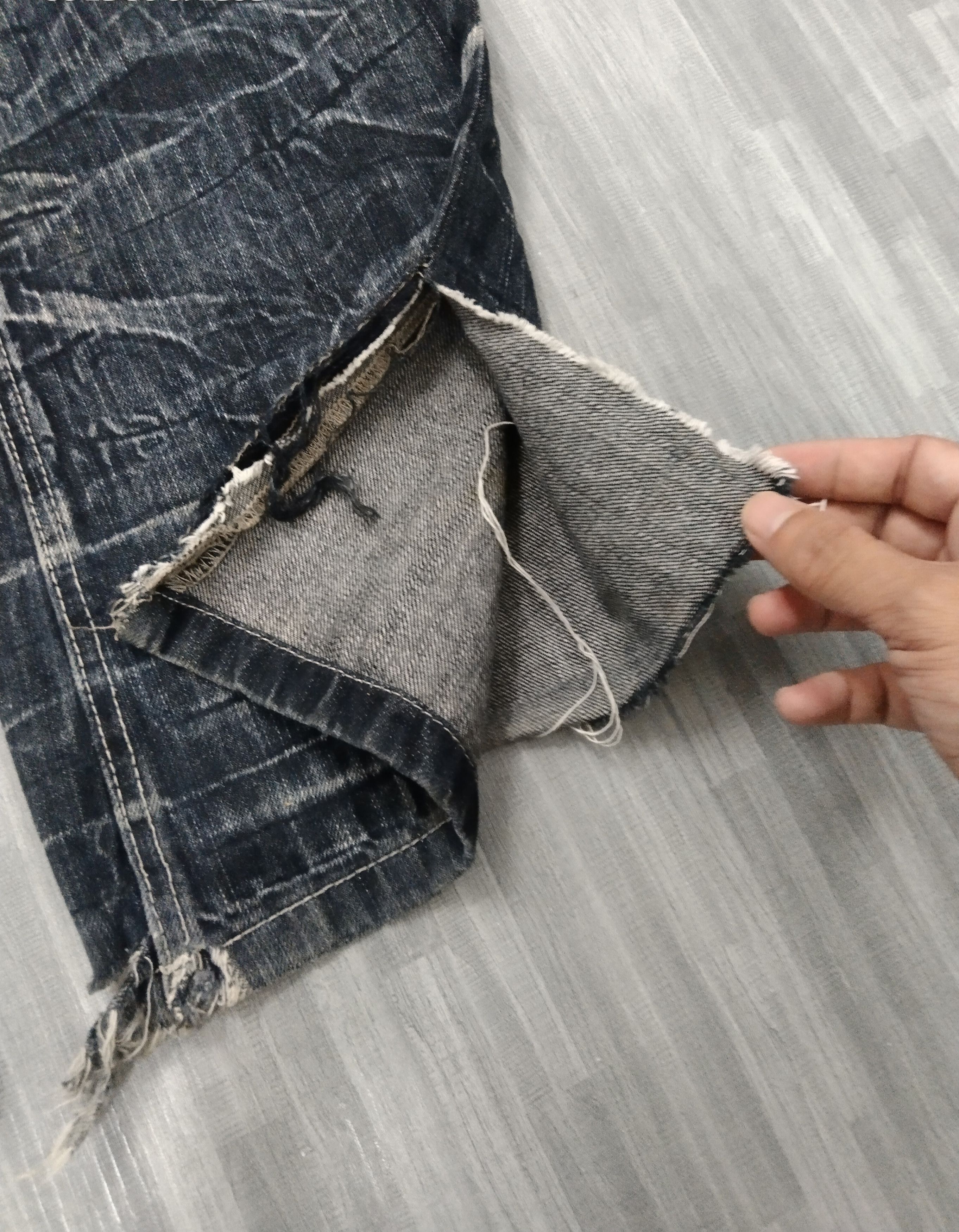 Japanese Brand FLARE SICK RUSTY SALTY DOG DENIM PANTS Size US 34 / EU 50 - 6 Thumbnail