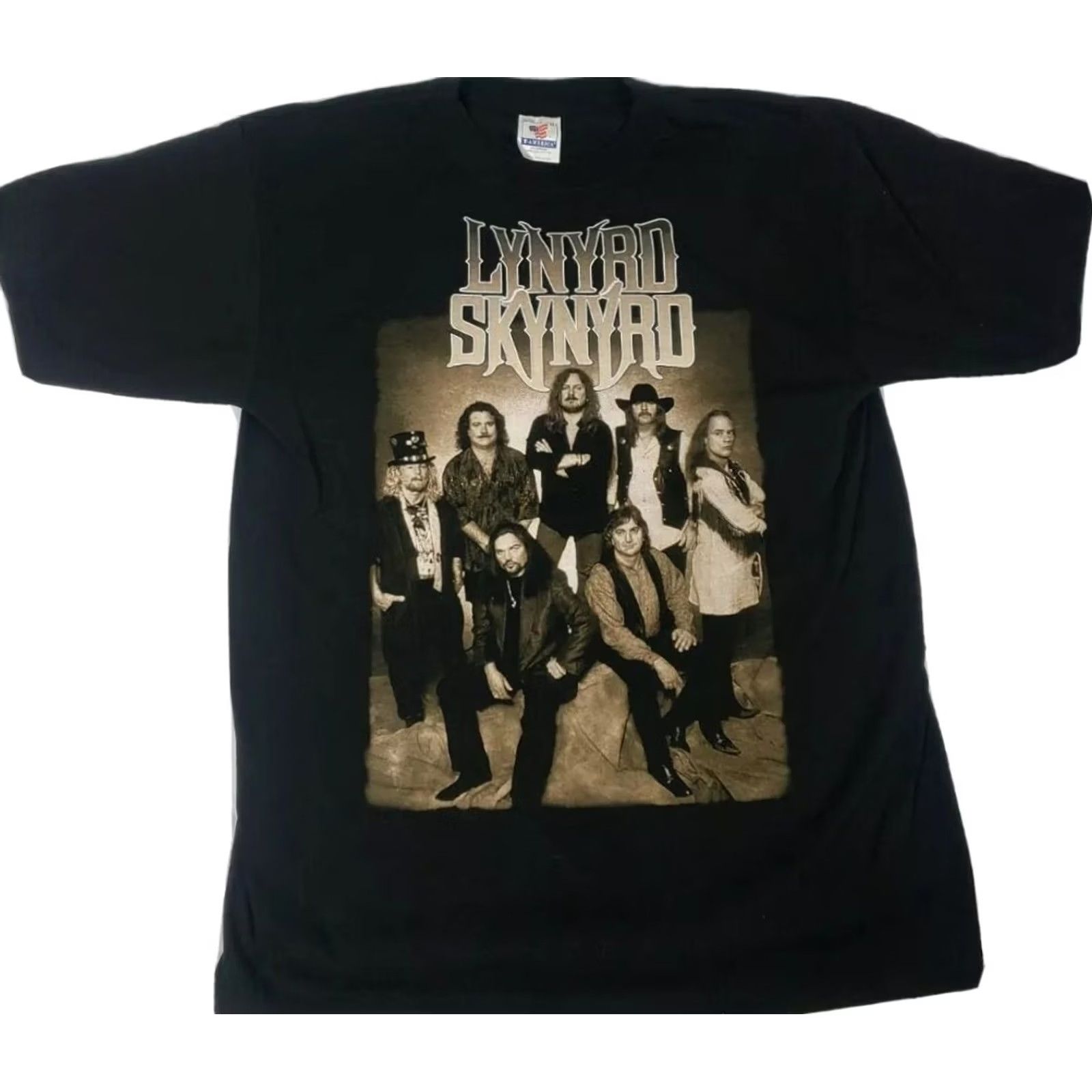 Vintage VINTAGE Lynyrd Skynyrd Band 1977 Twenty 1997 Tour T-Shirt Men’s XL Black Cotton Silhouette Crew Neck Short Sleeve Rock Mint Cond US MINT Cond Size US XL / EU 56 / 4 - 2 Thumbnail