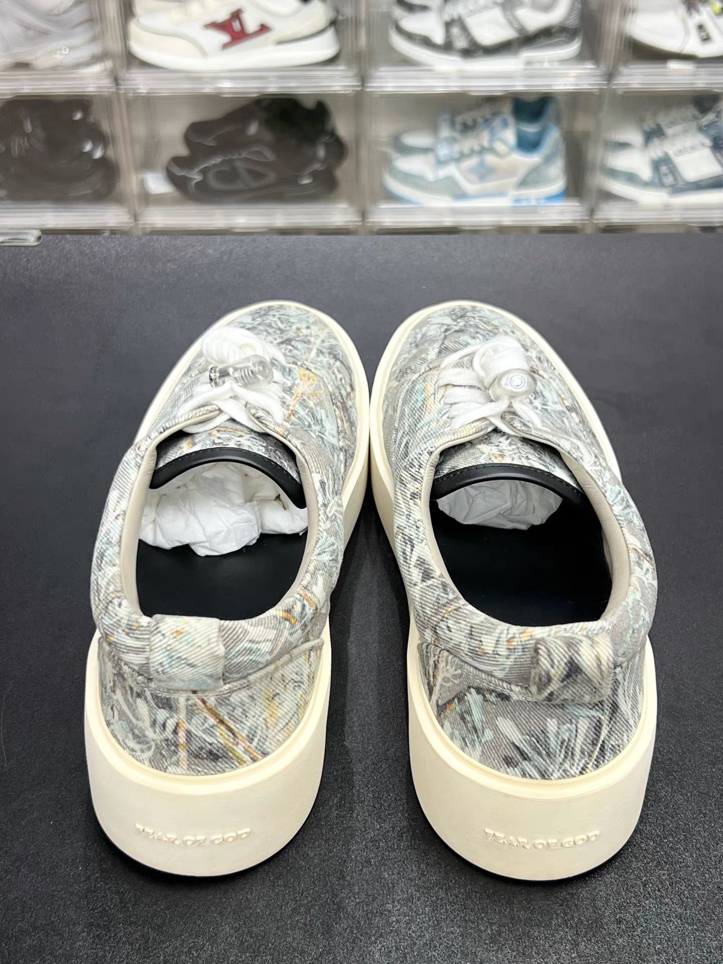 Fear of God FOG 101 Floral Off-White Canvas Low-Top Sneakers K15 Size US 10 / EU 43 - 7 Thumbnail