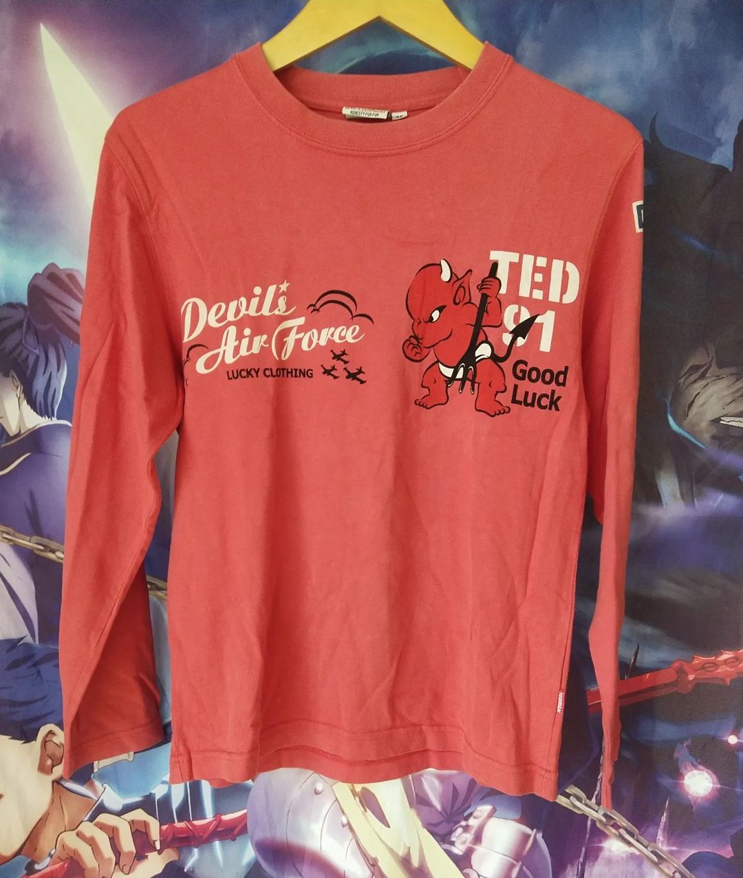 If Six Was Nine × Tedman Tedman Devil's Air Force Big Print Longsleeve Size S / US 4 / IT 40 - 3 Thumbnail