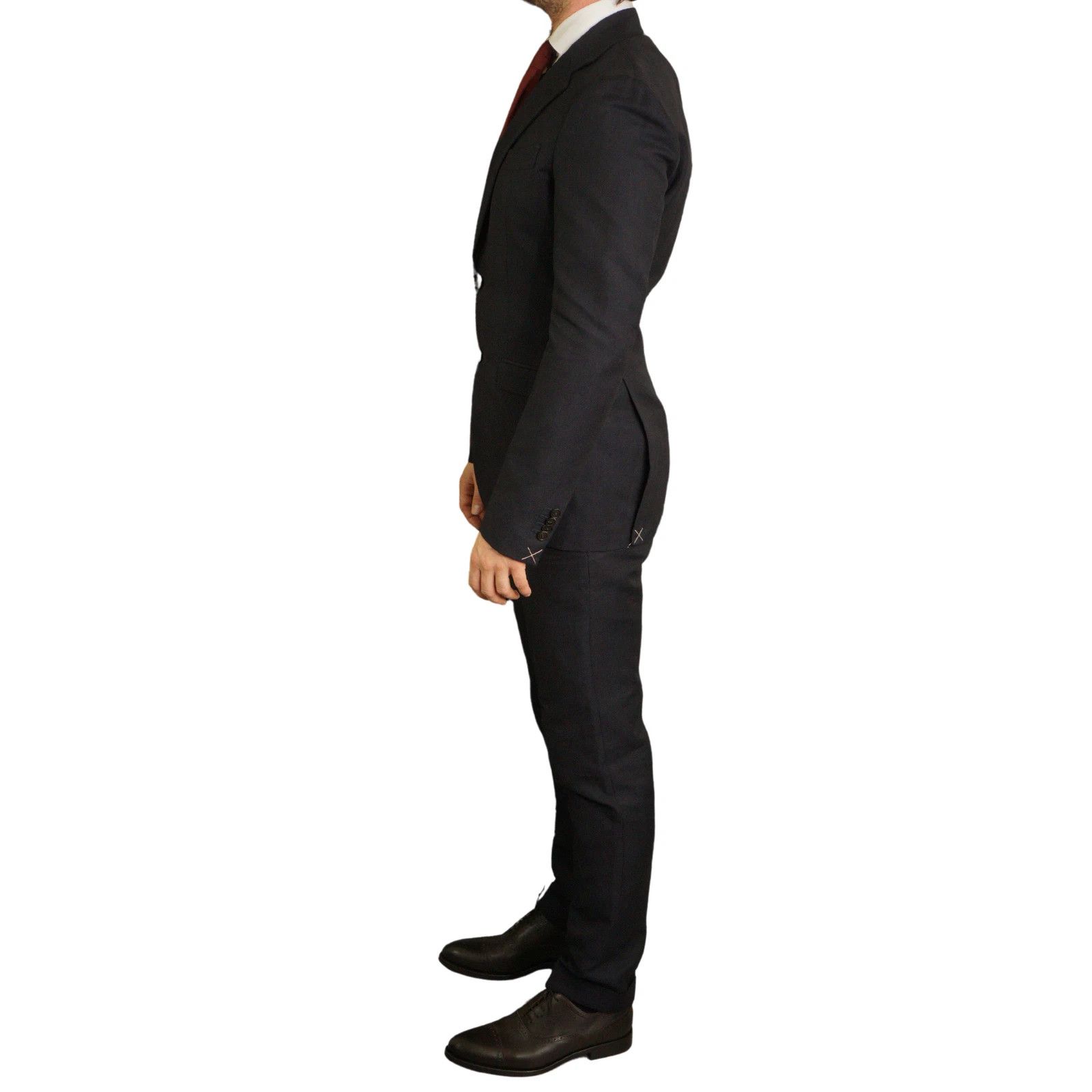 Suitsupply Men Suitsupply Suit Cotton & Linen Navy Blue La Spalla US38L Size 38L - 4 Thumbnail