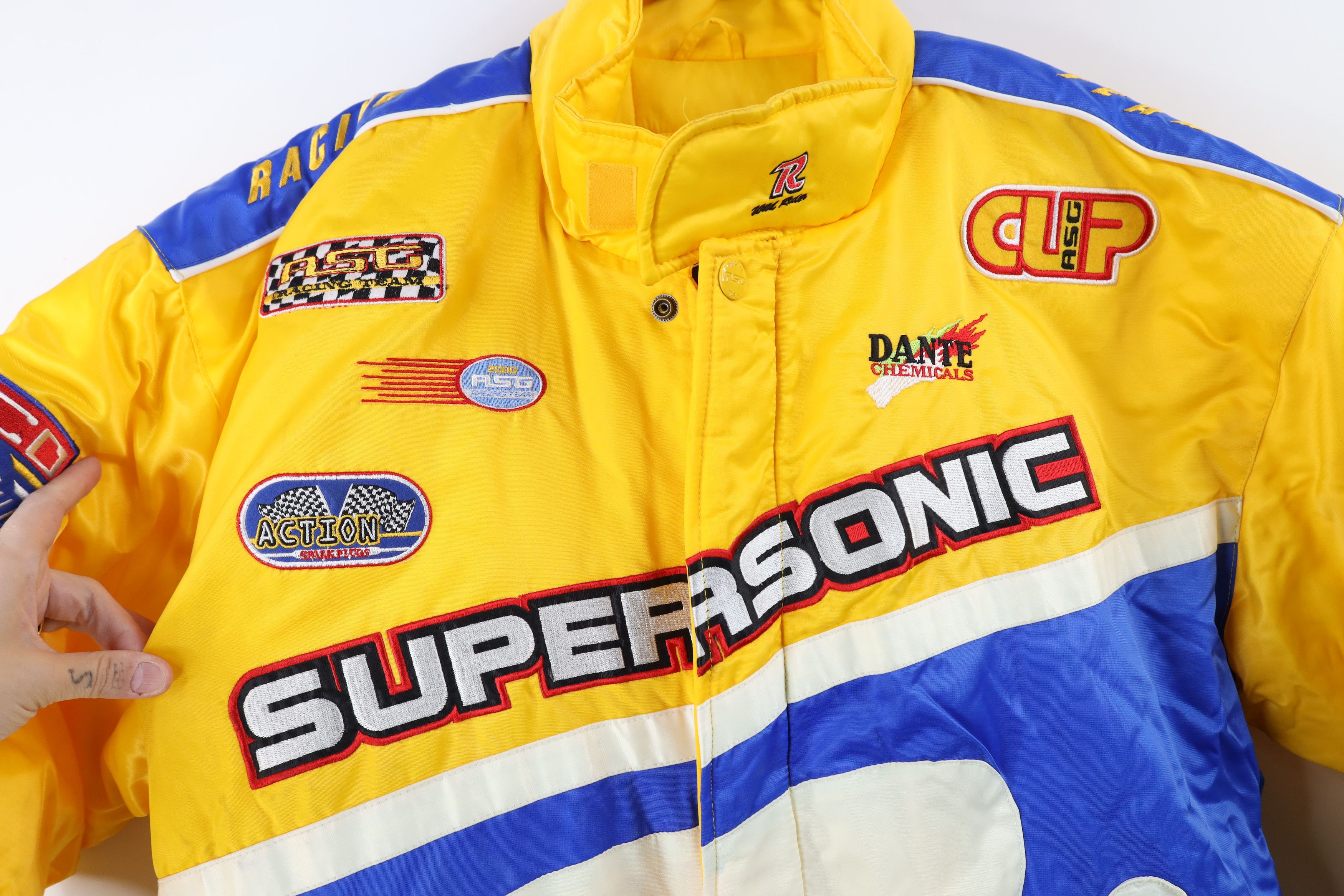 Vintage Deadstock Vintage Y2K 2000 Pit Crew Racing Puffer Jacket Size US XL / EU 56 / 4 - 6 Thumbnail