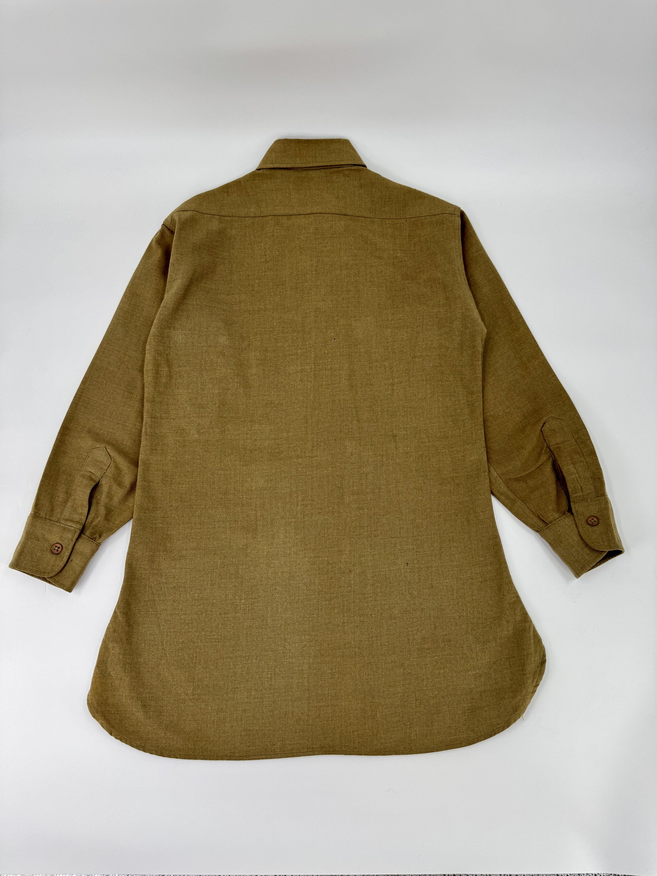 Vintage Vintage Military M37 OD Green Wool Shirt 15 Small Army US Size US S / EU 44-46 / 1 - 4 Thumbnail
