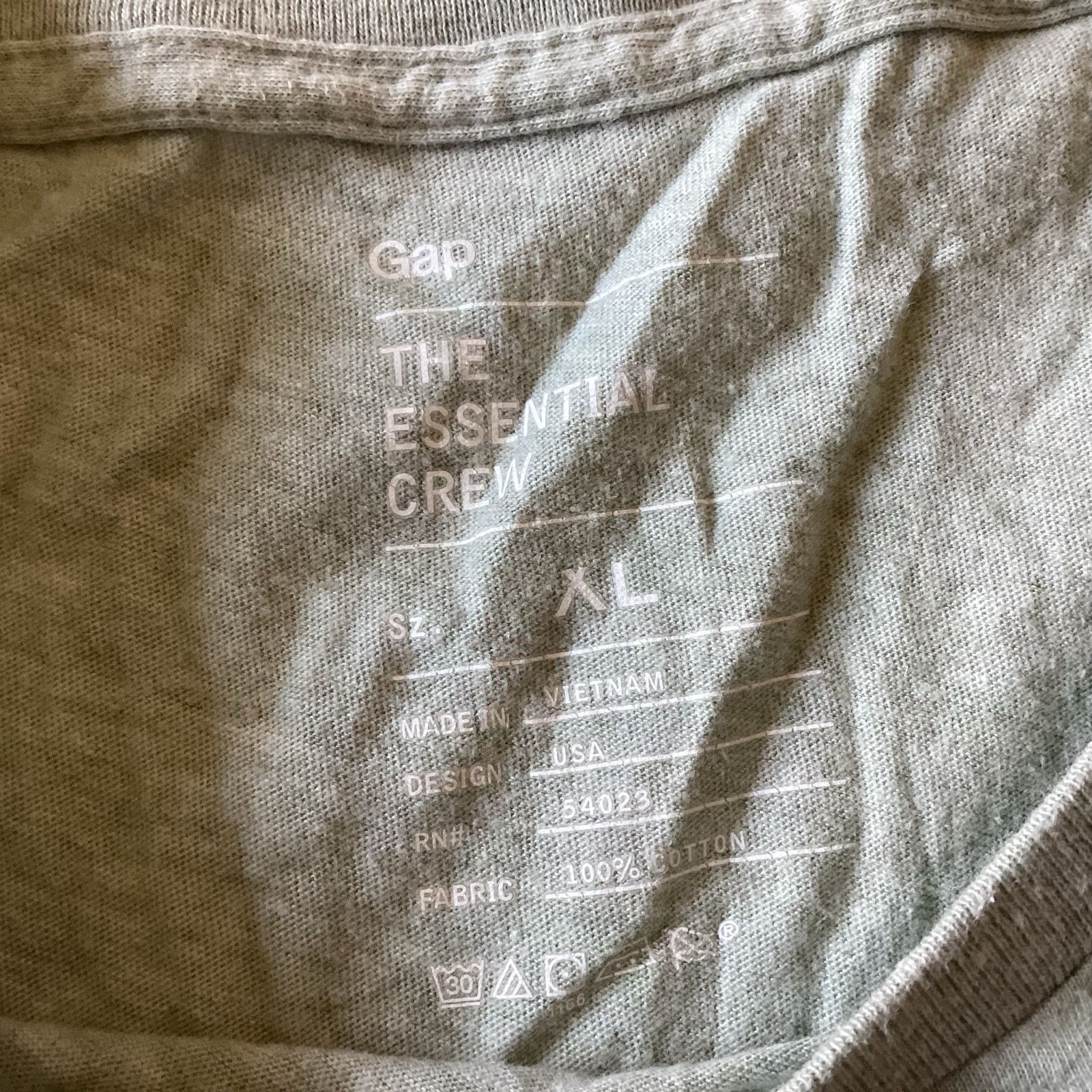 Gap Gap Essential Crew T-Shirt Size US XL / EU 56 / 4 - 5 Thumbnail