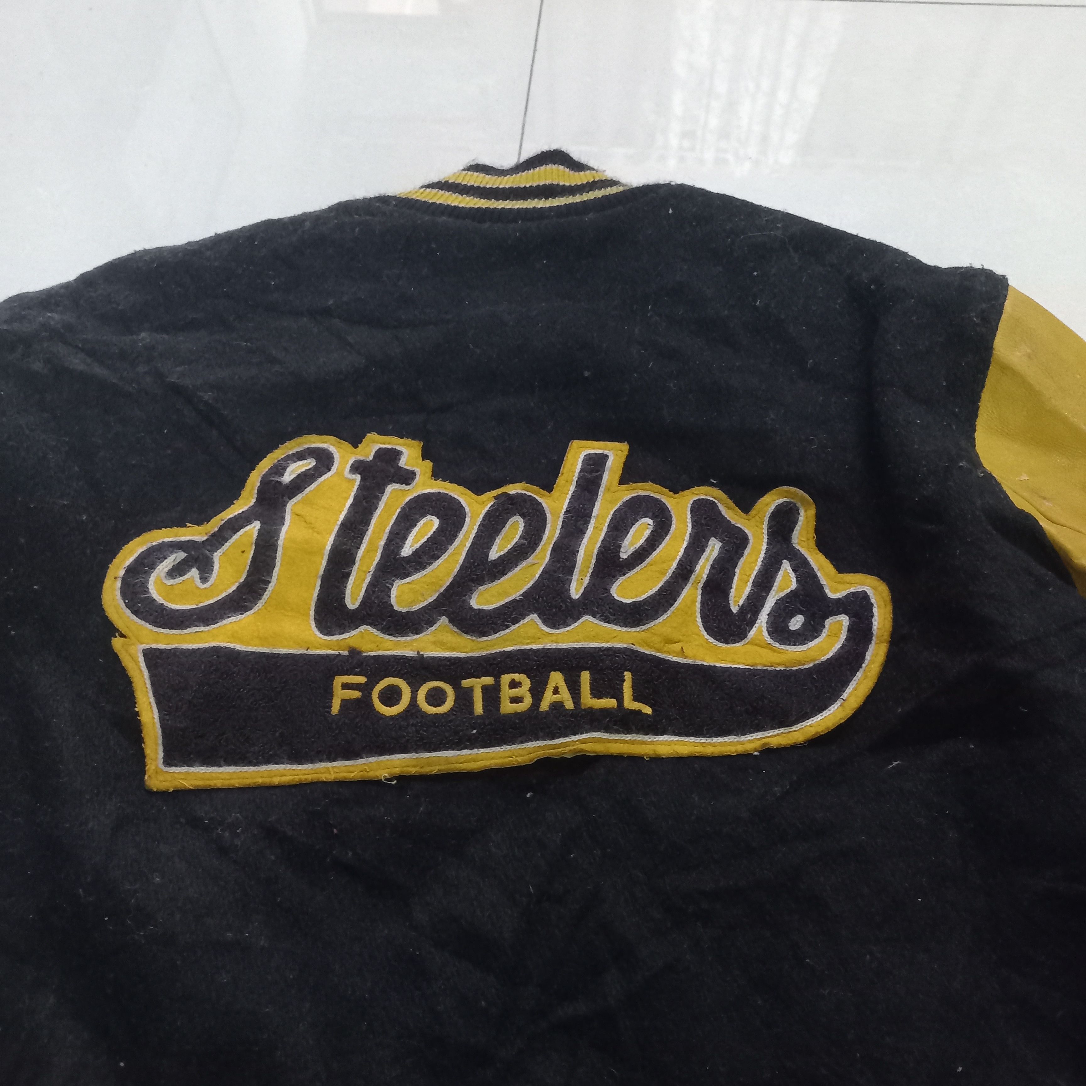 NFL × Vintage Vintage steelers nfl varsity jacket Size US M / EU 48-50 / 2 - 7 Thumbnail