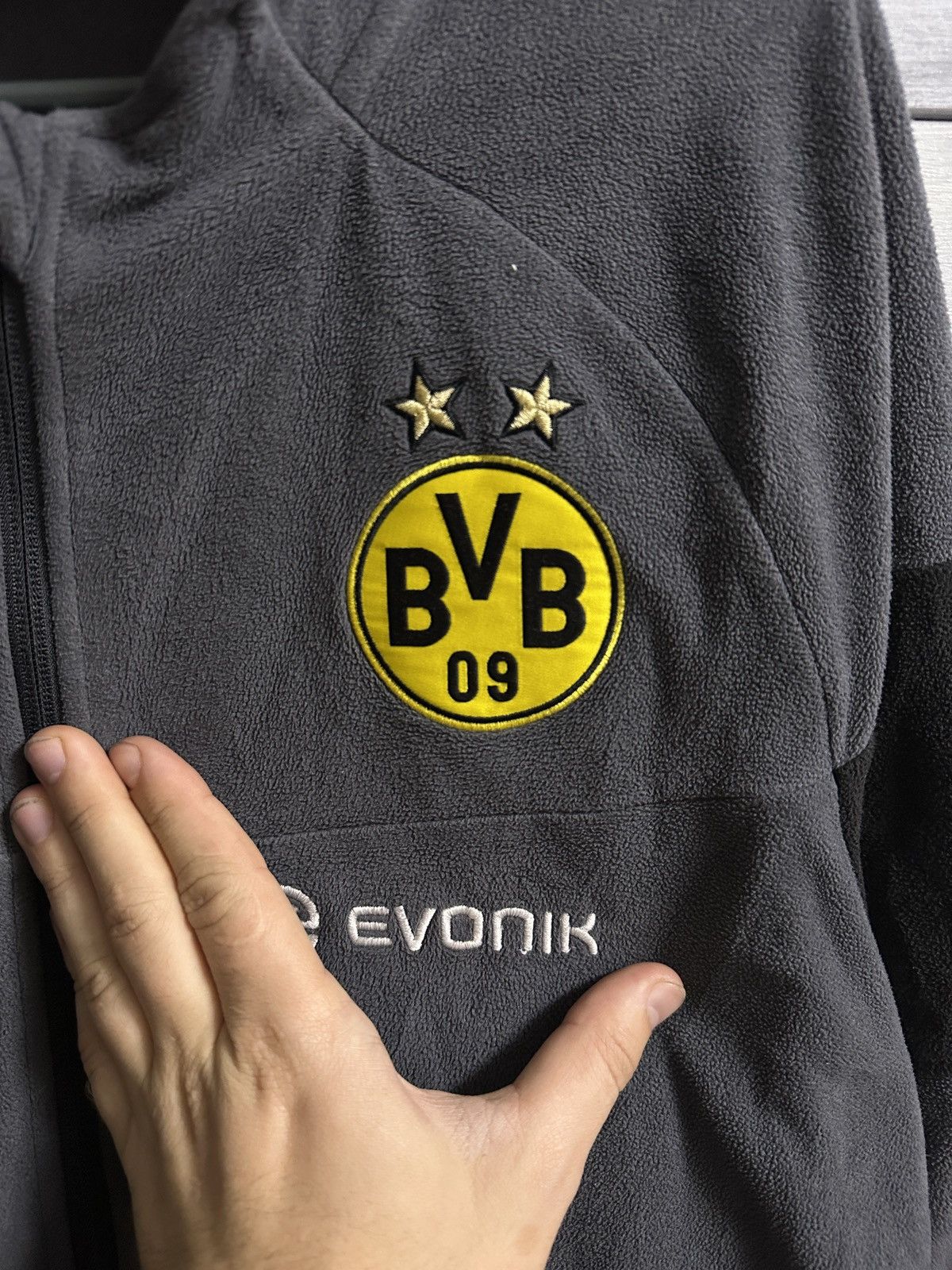 Puma Rare Vintage Fleece Jacket Borussia Dortmund x Puma soccer Size US L / EU 52-54 / 3 - 3 Thumbnail