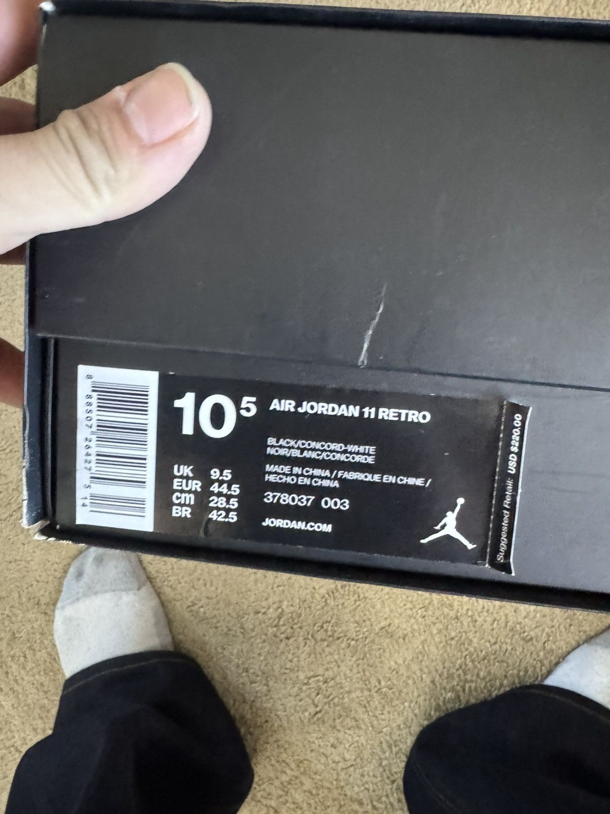 Jordan Brand Jordan 11 Space Jams Size US 10.5 / EU 43-44 - 12 Thumbnail