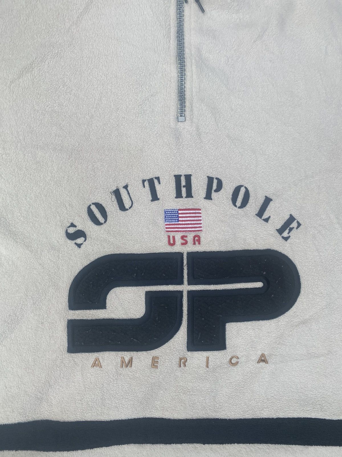 Southpole South Pole Woven Spellout Pullover Fleece Size US L / EU 52-54 / 3 - 7 Thumbnail