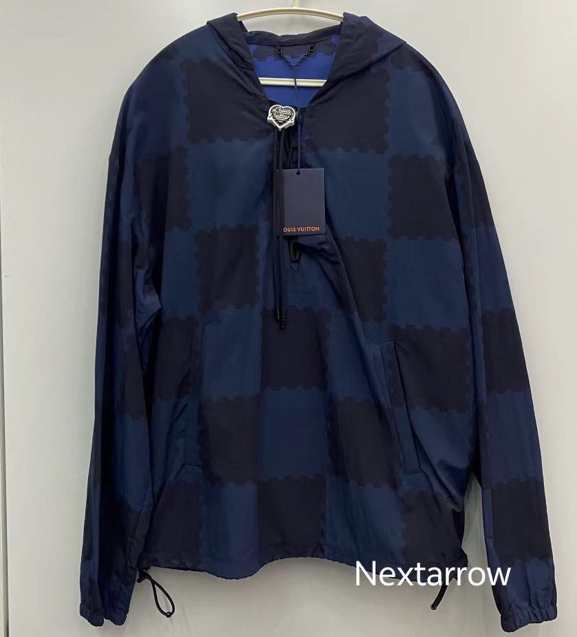 Louis Vuitton Louis Vuitton Blue checkerboard patchwork hood2412-Nextarrow Size US M / EU 48-50 / 2 - 1 Thumbnail