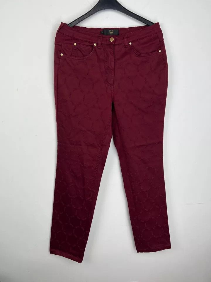 MCM Vintage MCM LOGO Monogramm ALL OVER Stretch Jeans size 29 Size 29" - 2 Thumbnail