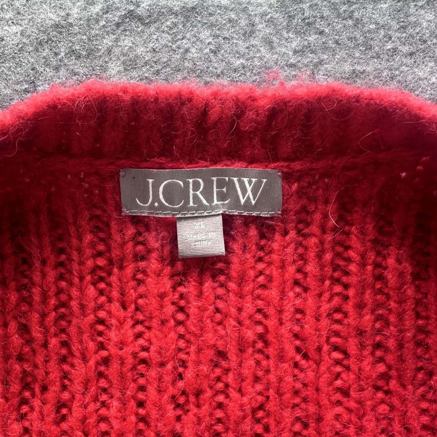 J.Crew J.Crew Sweater Vest Womens XL Red Cable Knit Sleeveless Crewneck Chunky Size XL / US 12-14 / IT 48-50 - 4 Thumbnail