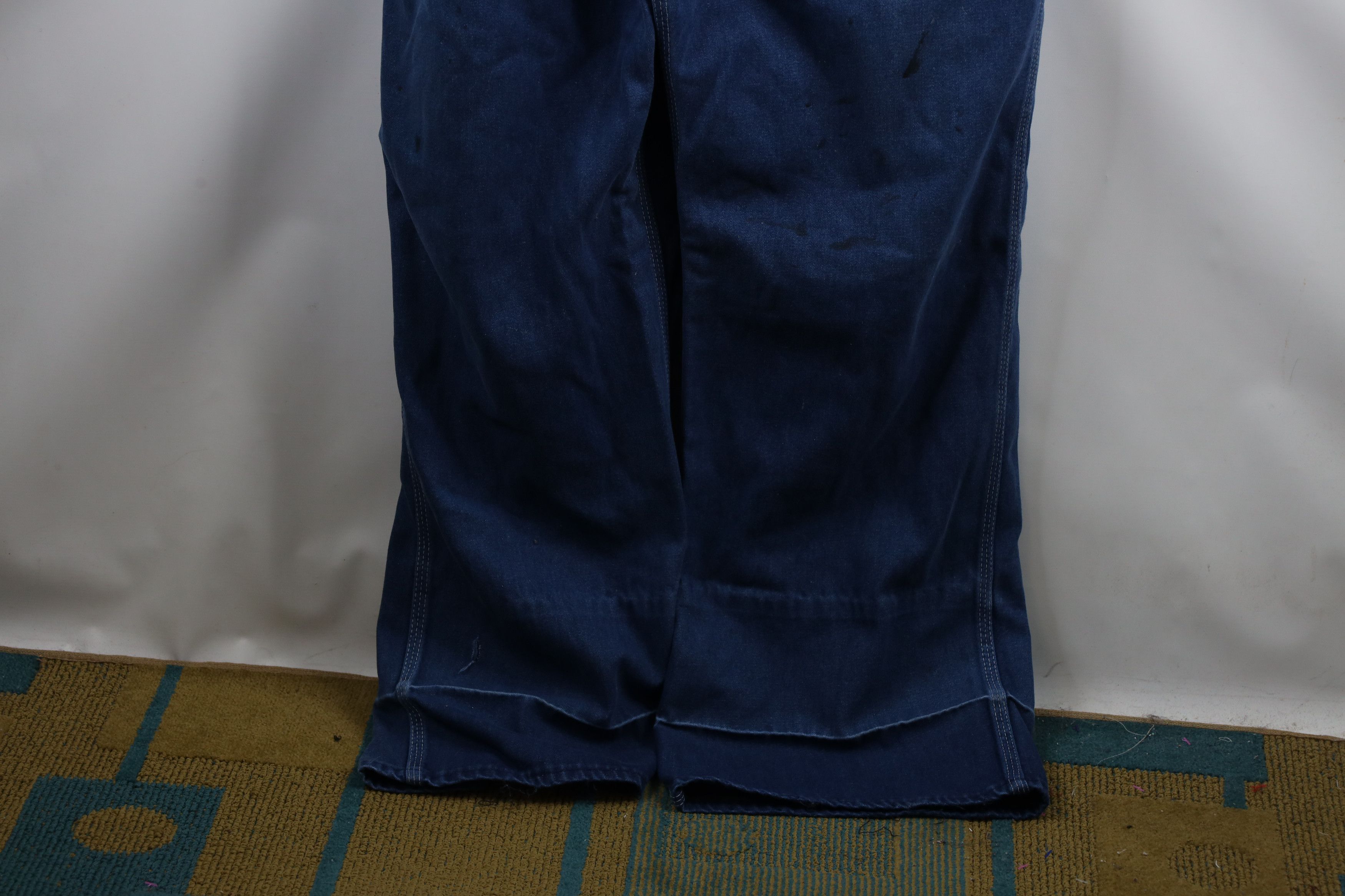 Big Mac × Vintage Vintage 90s Big Mac Faded Square Bak Denim Jean Overalls Size US 42 / EU 58 - 5 Thumbnail