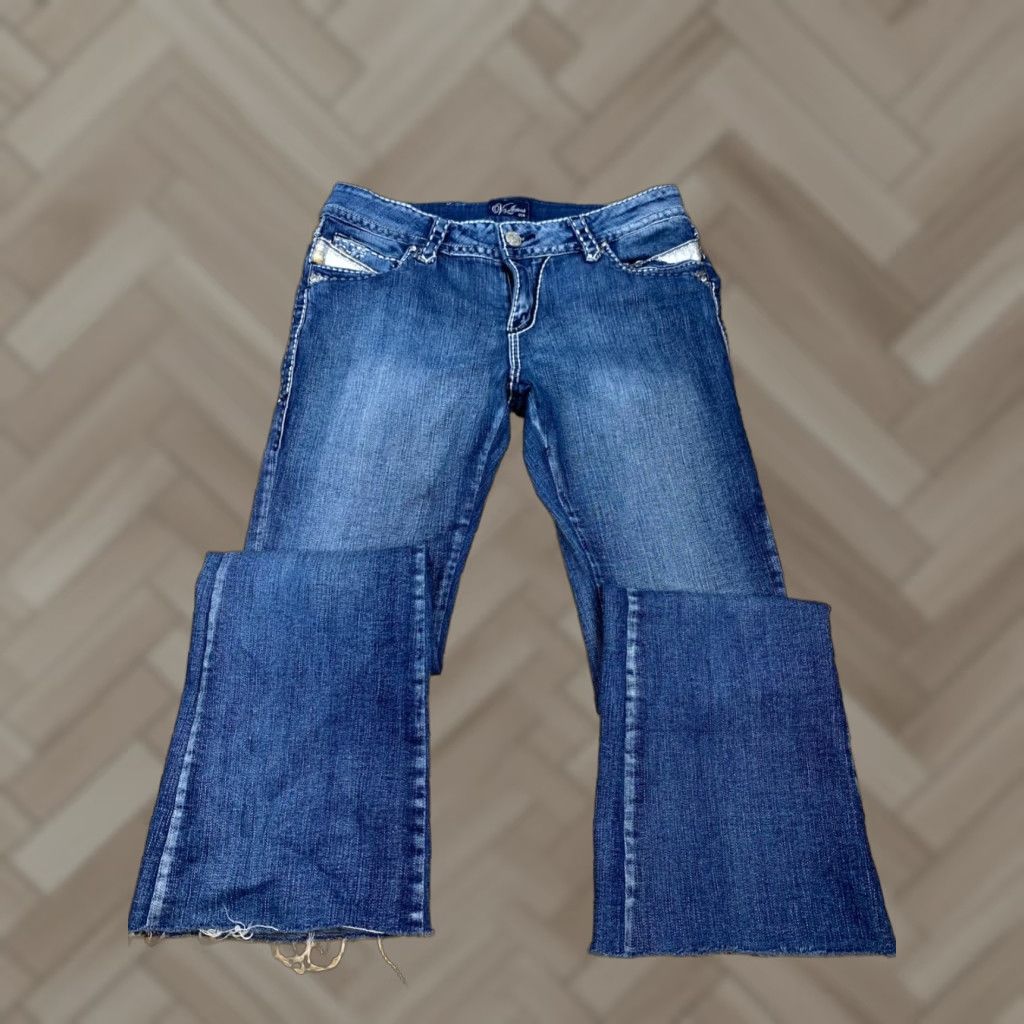 Vintage Virgin Only VO Womens Jeans Denim Blue Size 11 Bootcut Regular Virgin Only VO Jeans Womens Size 11 Blue Denim Bootcut Regular Women Size 32" / US 10 / IT 46 - 1 Thumbnail