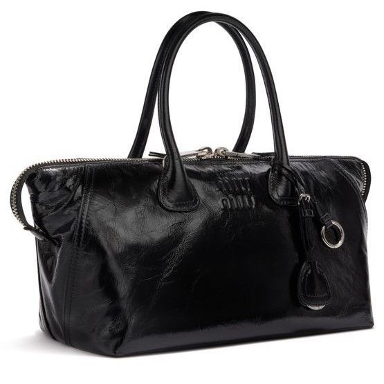 Miu Miu MIU MIU Zipped Black Top Handle Bag New & Authentic Size ONE SIZE - 2 Thumbnail