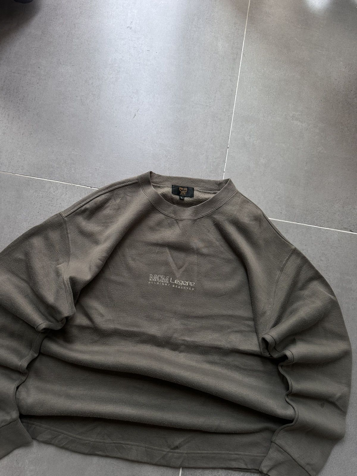 MCM × Vintage MCM VINTAGE BIG LOGO LUXURY SWEATSHIRT Size US L / EU 52-54 / 3 - 4 Thumbnail