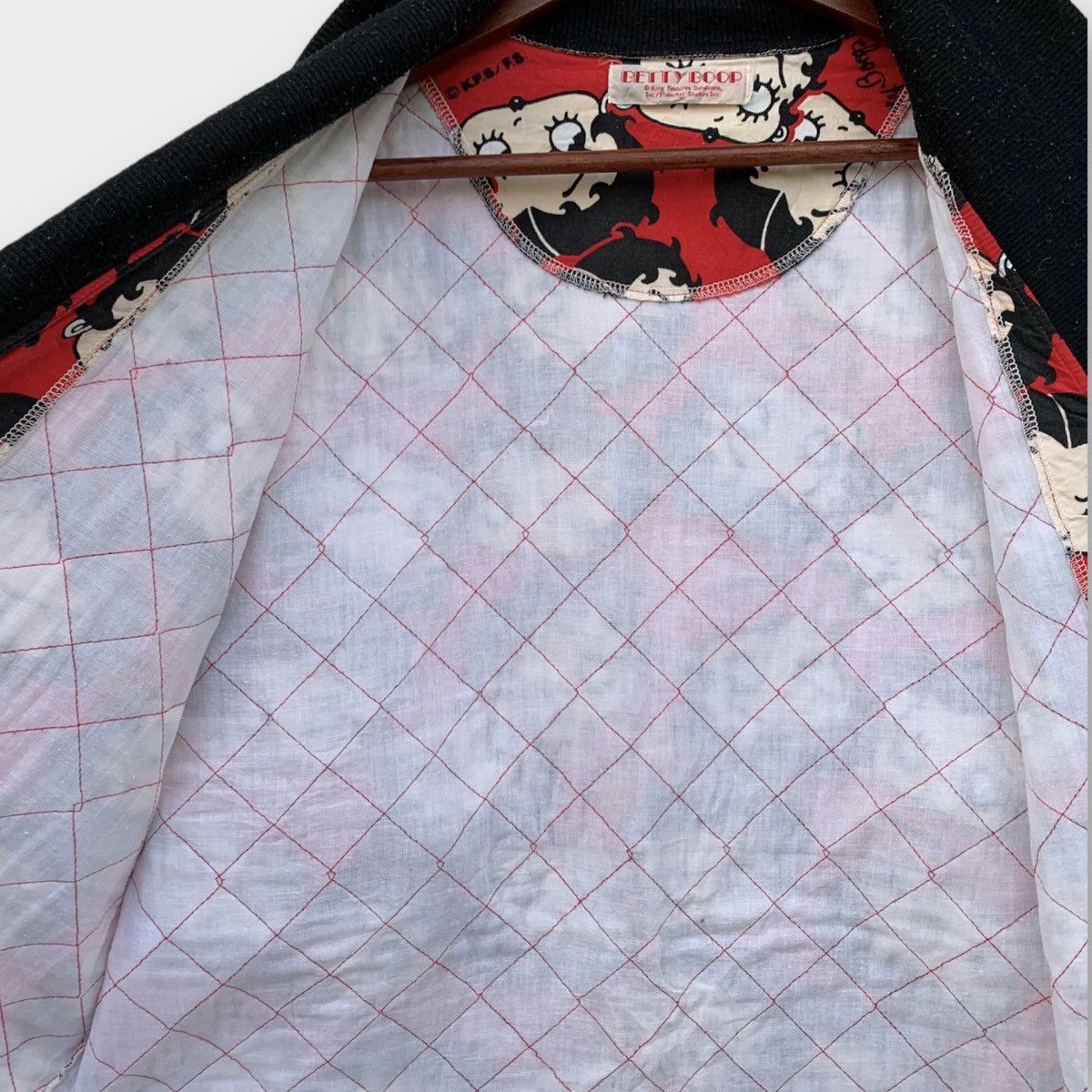 Cartoon Network Betty Boop Shawl Collar Quilted Cardigan Fullprint Size US L / EU 52-54 / 3 - 8 Thumbnail