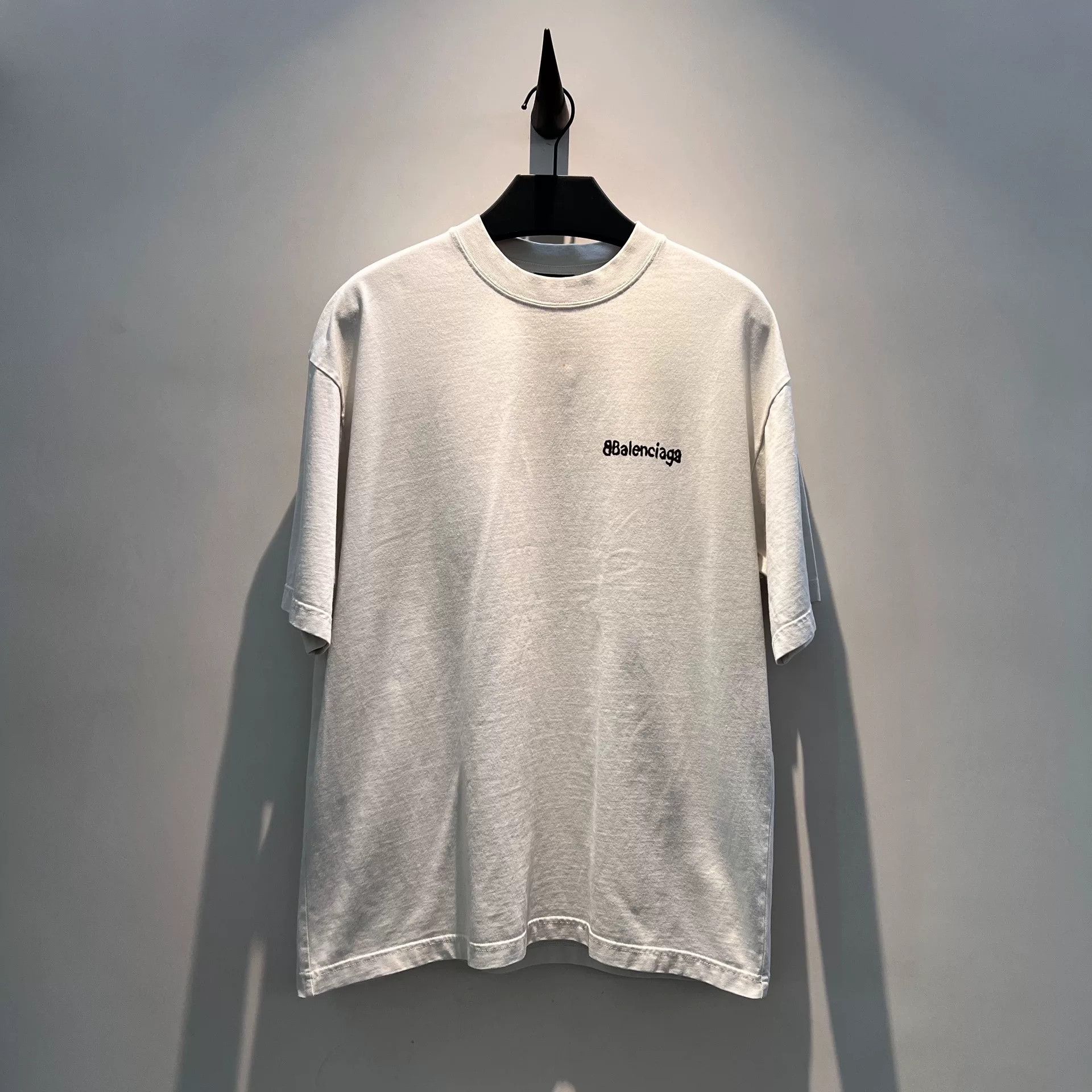 DEFEND PARIS balenciaga white logo short sleeve t-shirt Size US XS / EU 42 / 0 - 1 Thumbnail