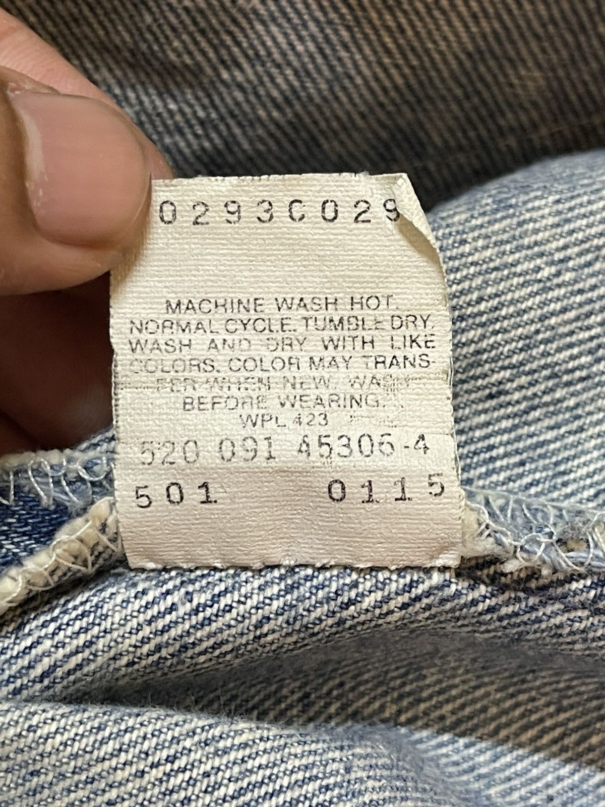 Levi's Vintage 80s Levis 501 Mud Wash Classic Style Loose Jeans Size US 34 / EU 50 - 11 Thumbnail