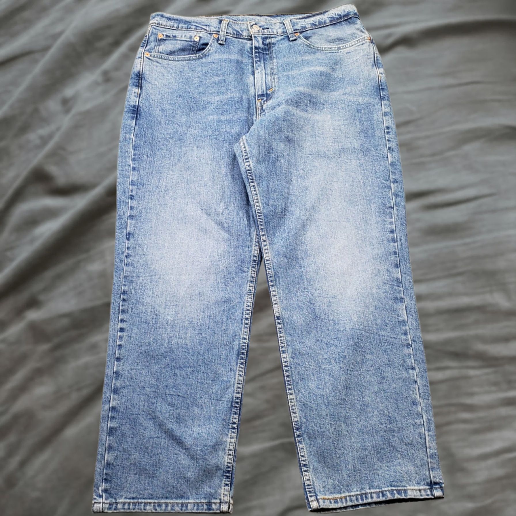 Levi's Levi'S 550 Jeans Men Straight Fit Button Up, Blue Denim, Double Stitch, Classic Style Size US 36 / EU 52 - 1 Thumbnail