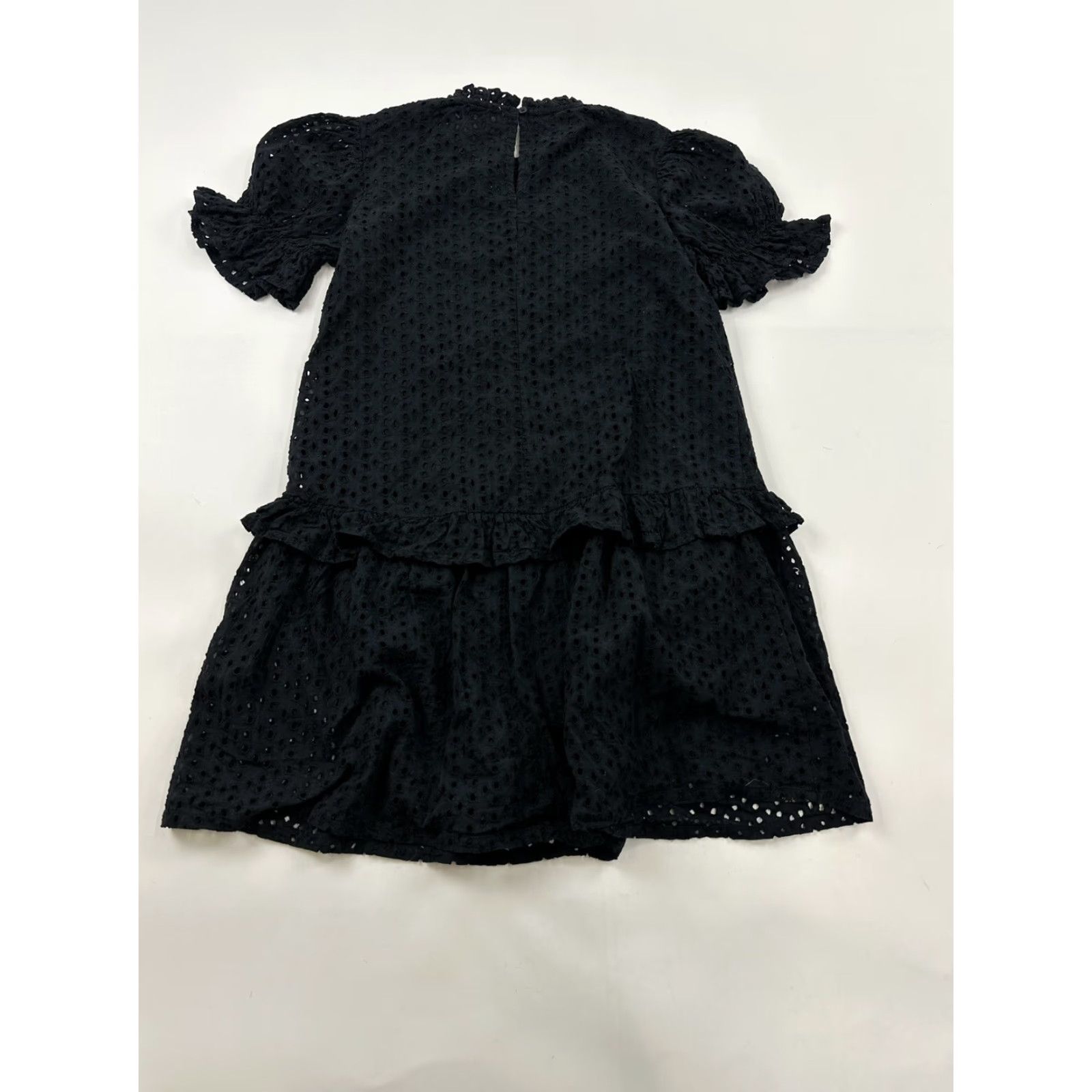 Nordstrom Wishing Waves Dress Women’s Medium M Black Eyelet Smocked Mini Nordstrom Anthro Size L / US 10 / IT 46 - 2 Thumbnail