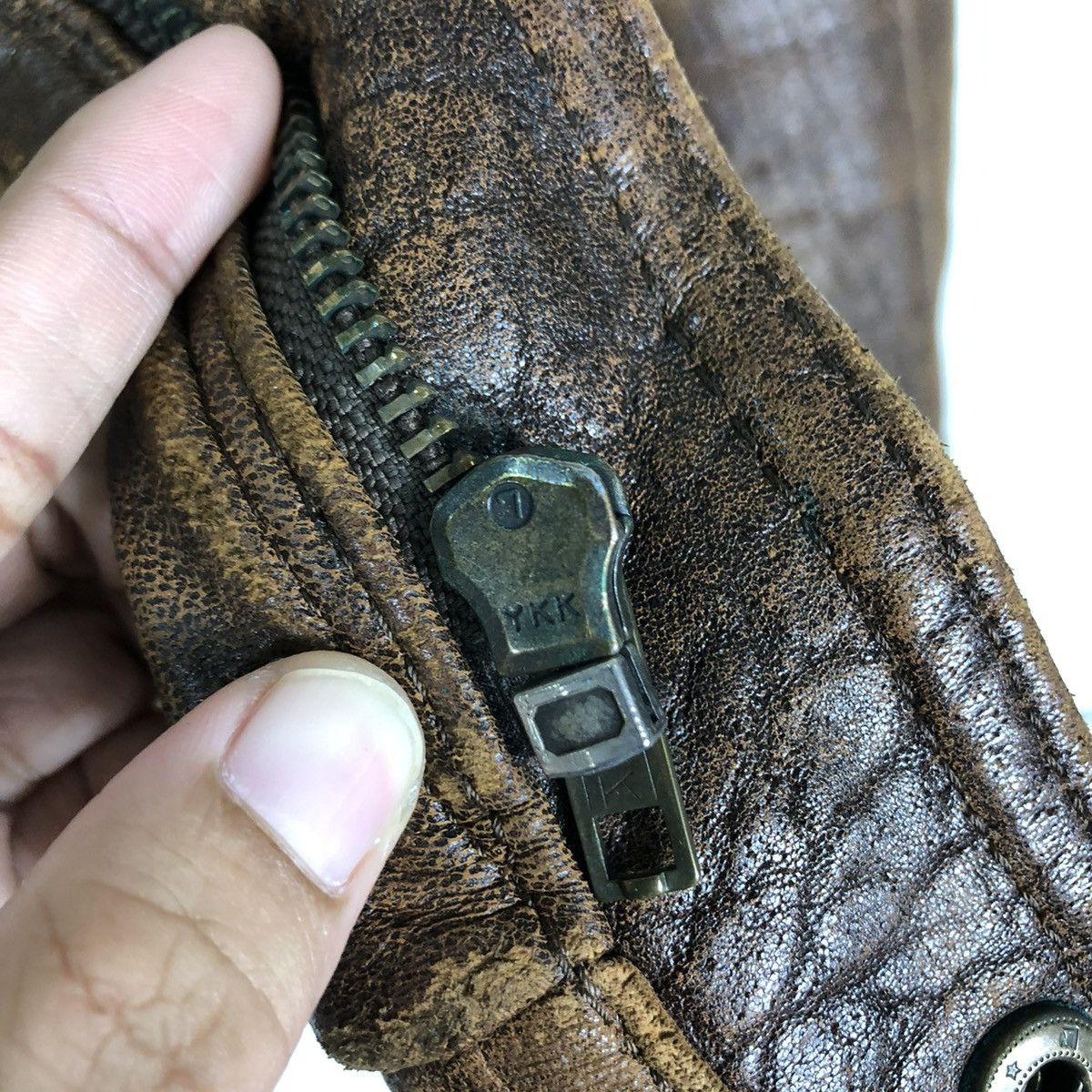 Japanese Brand 🔥VINTAGE FLY GENUINE LEATHER JACKET JAPAN ISSEY MIYAKE Size US L / EU 52-54 / 3 - 18 Thumbnail