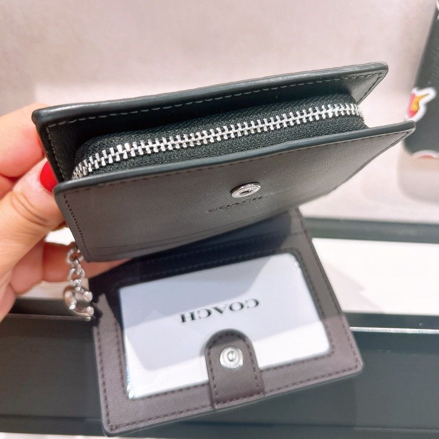 Coach Snap Wallet With Heart Bolt Print CW537 Size ONE SIZE - 4 Thumbnail
