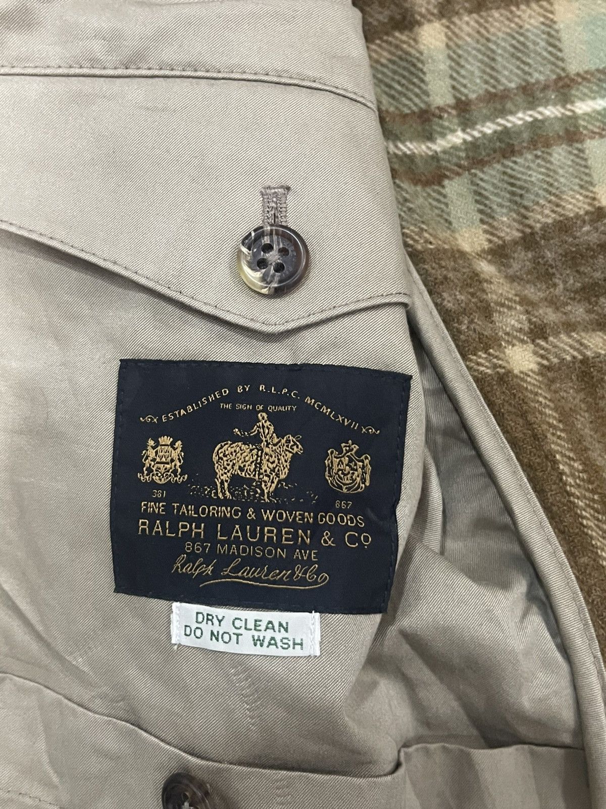 Polo Ralph Lauren Polo Ralph Lauren Plaind Suede-Trim twill BOmber jacket Size US M / EU 48-50 / 2 - 10 Thumbnail