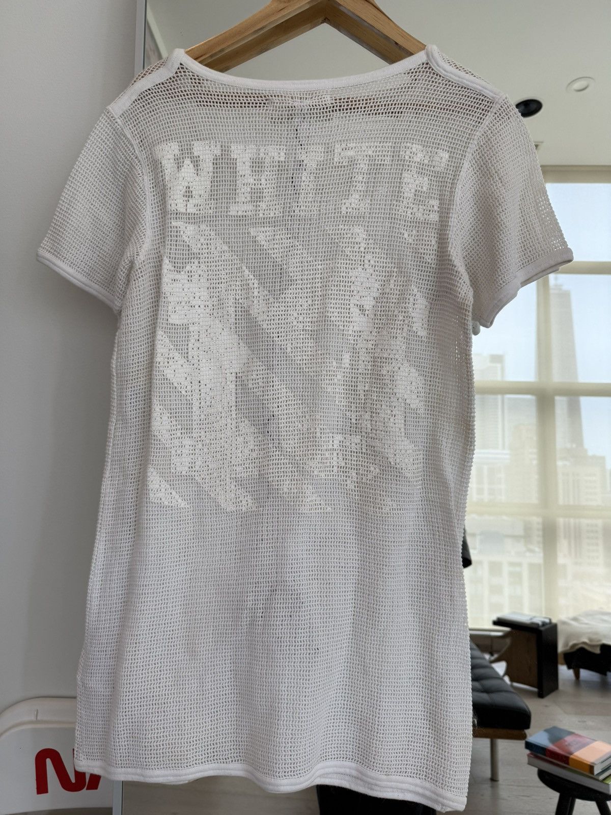 Off-White Virgil Abloh Off White Mesh rare T-shirt rsvp gallery Size US S / EU 44-46 / 1 - 1 Thumbnail