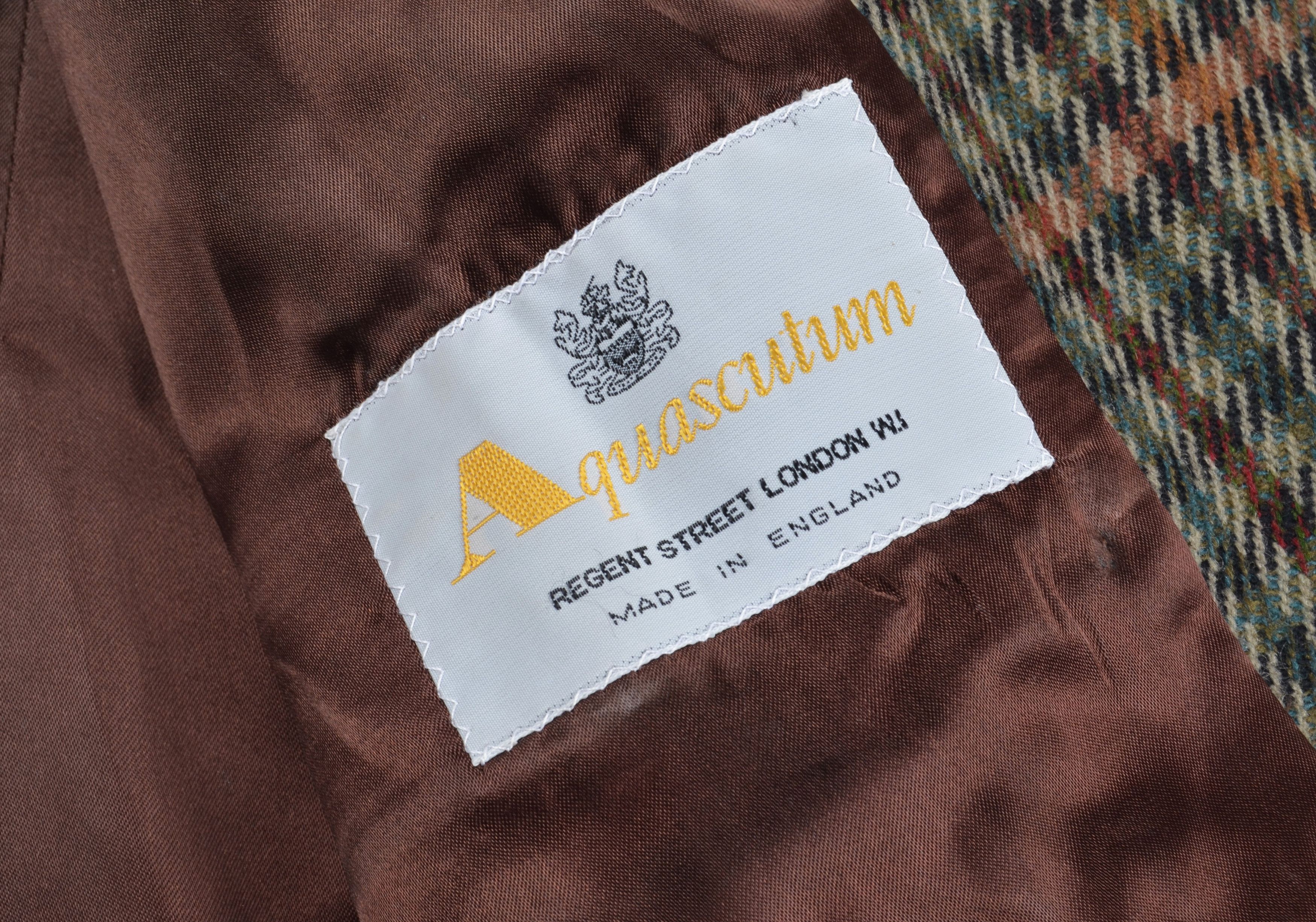 Aquascutum Vintage Aquascutum Tweed Suit Set Skirt Blazer Check Wool Size M / US 6-8 / IT 42-44 - 12 Thumbnail
