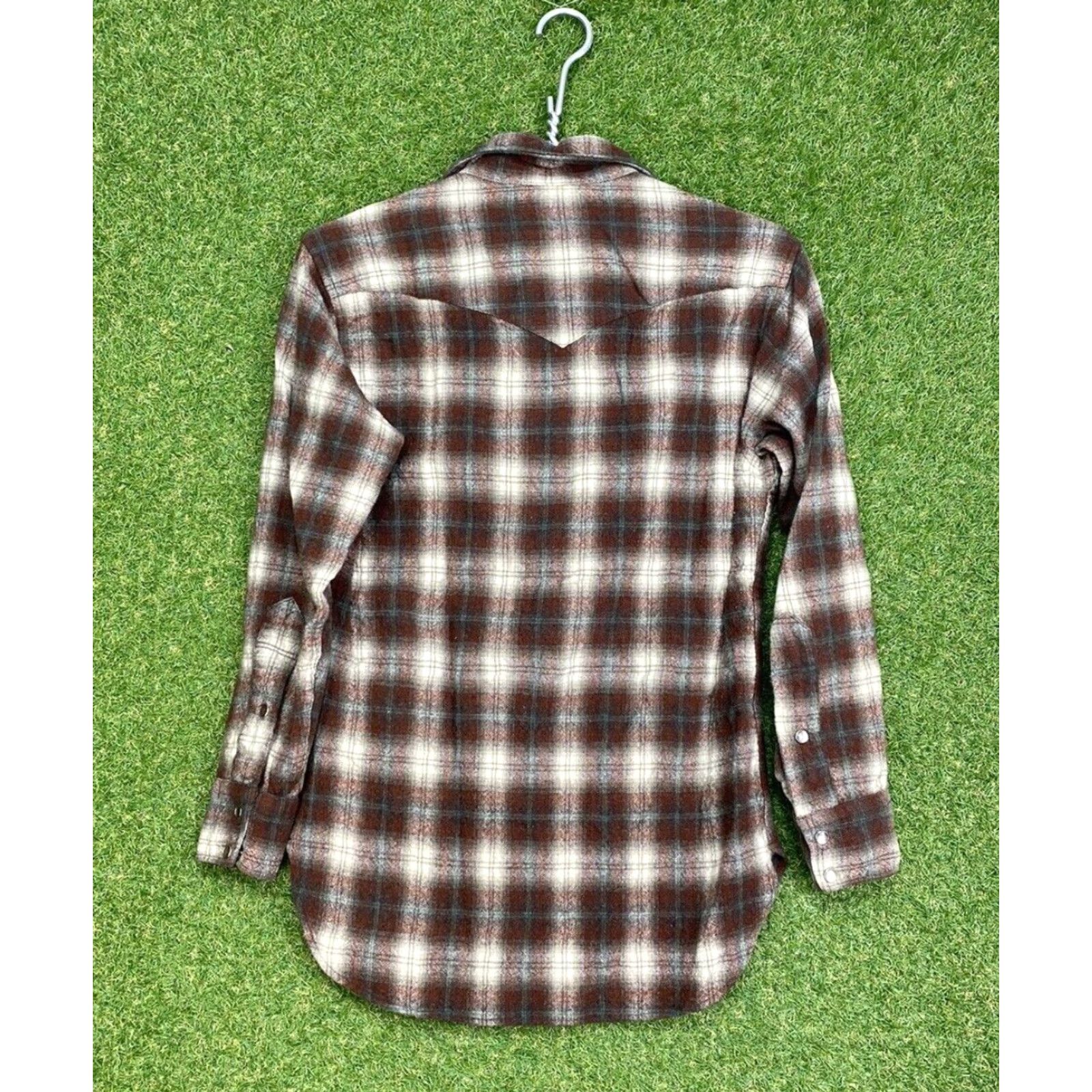Pendleton VINTAGE Pendleton Flannel Shirt Mens Medium Brown Plaid Wool Western Wear 80s 90s Size US M / EU 48-50 / 2 - 2 Thumbnail