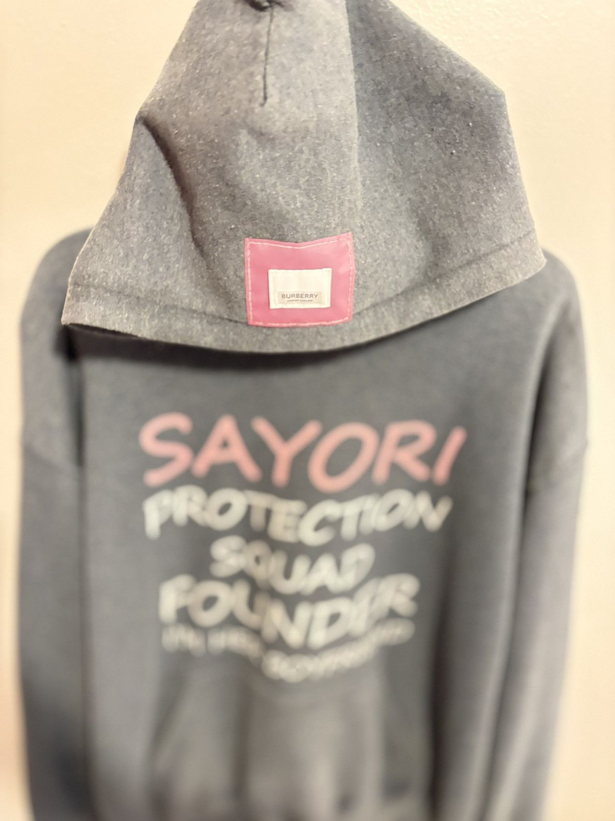 Gildan “Sayori Protection Squad Founder” Custom Hoodie — Size L. Size US L / EU 52-54 / 3 - 2 Thumbnail