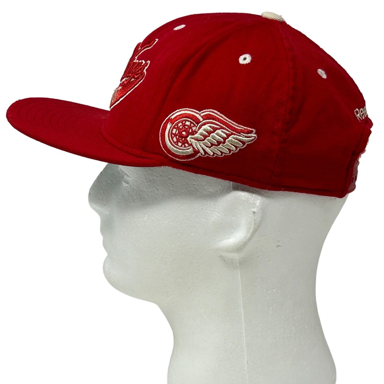 Reebok Detroit Red Wings Script Wool Hat Baseball Cap Red Reebok Size ONE SIZE - 6 Thumbnail