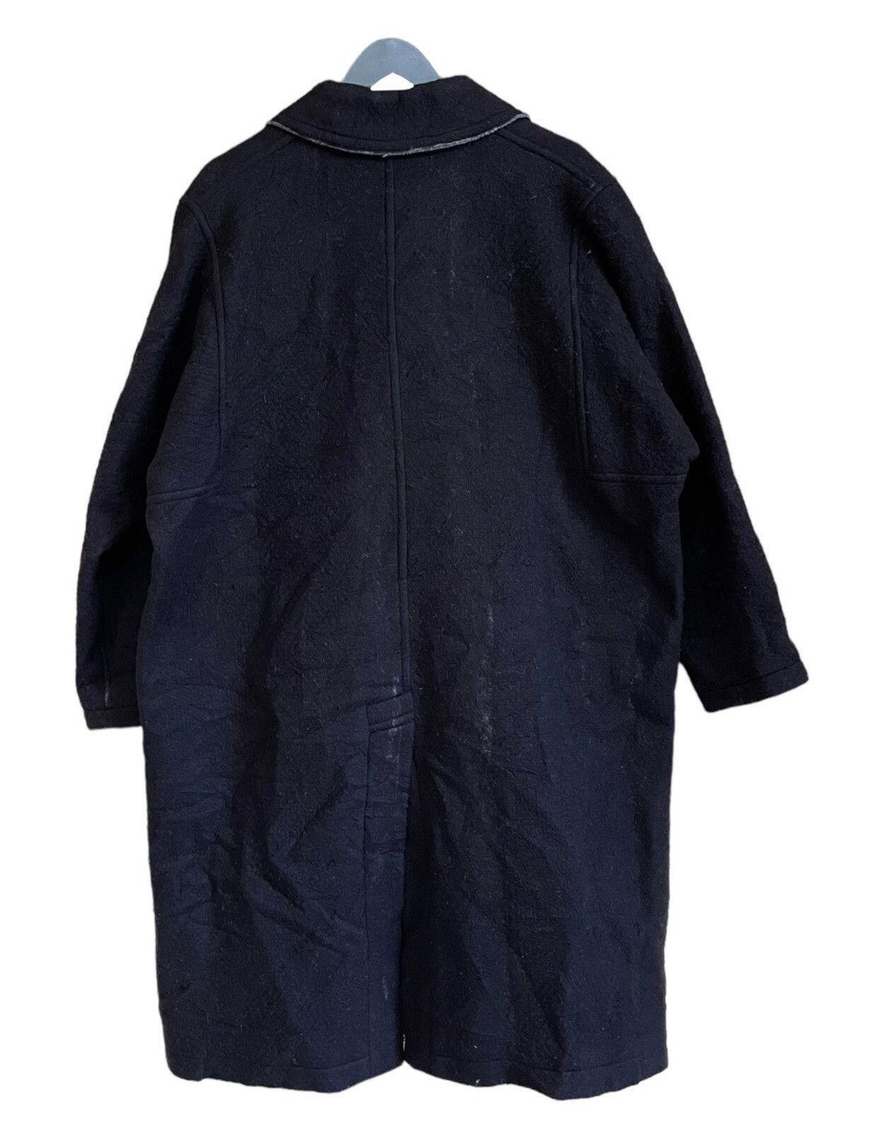 Designer × Yohji Yamamoto Yohji Yamamoto + Noir Wool Trench Coat With Belt Size US L / EU 52-54 / 3 - 15 Thumbnail