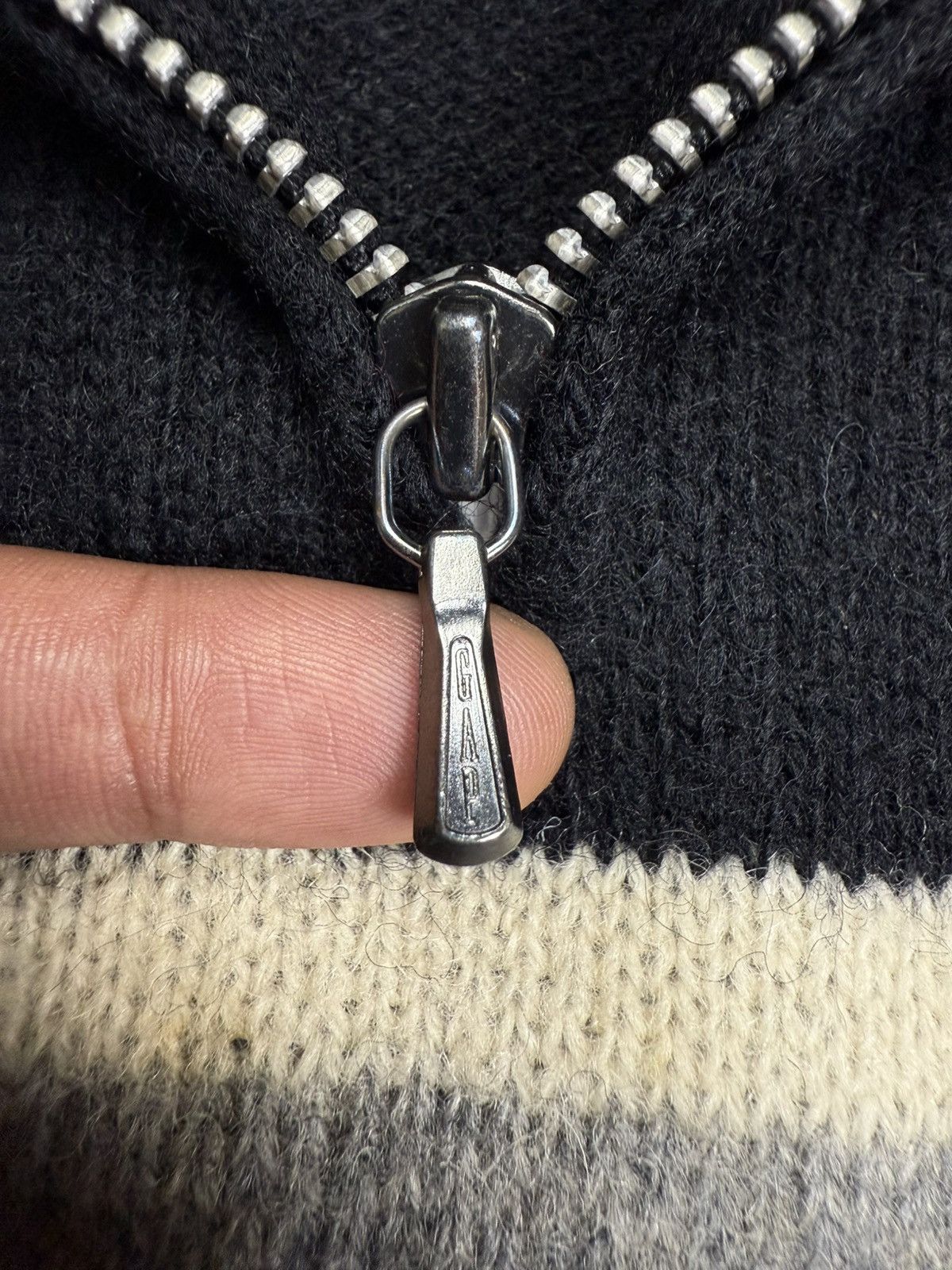 Gap Vintage GAP Wool Knit Half Zip Sweater Cardigan Size US L / EU 52-54 / 3 - 8 Thumbnail