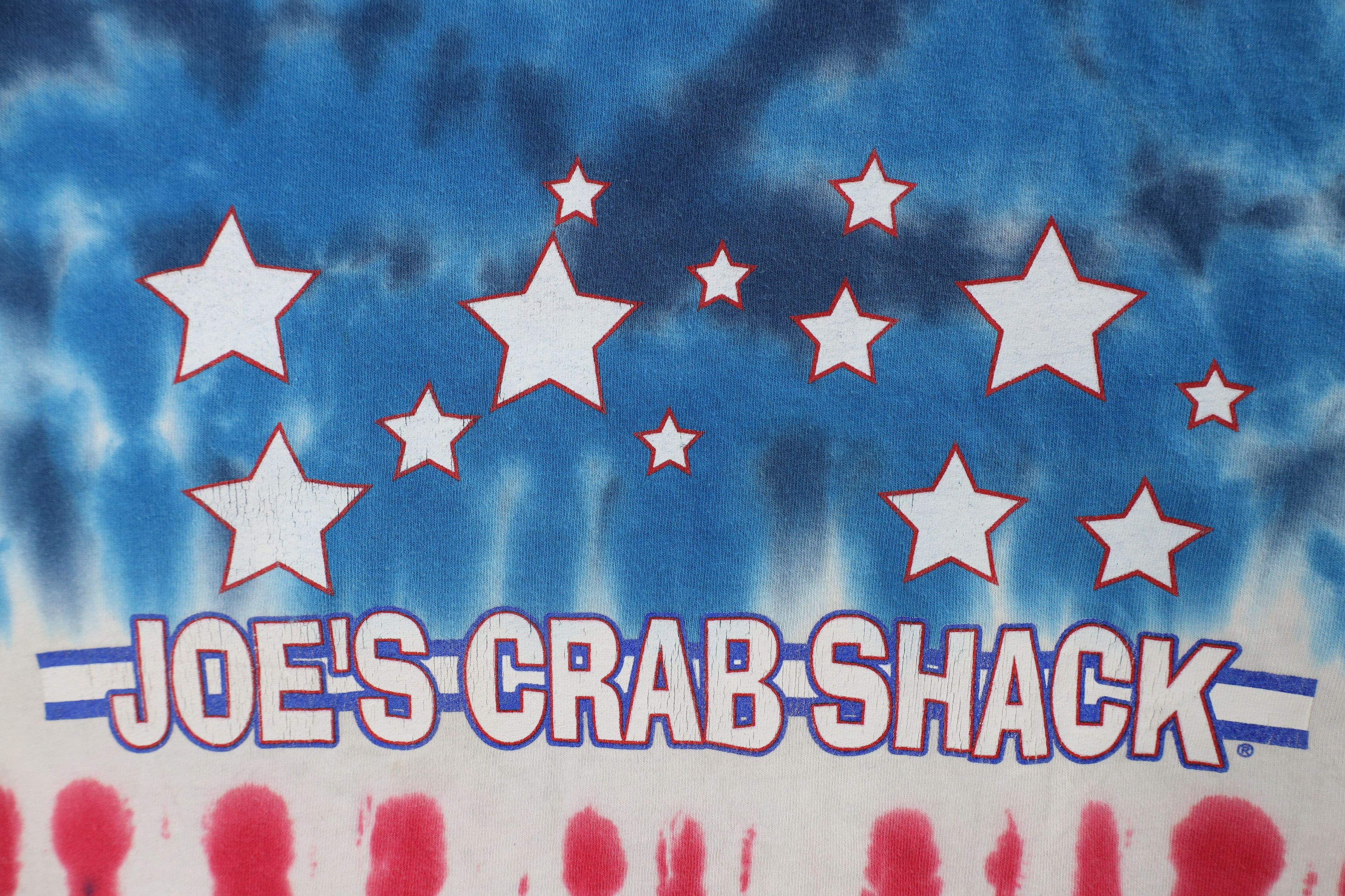 Vintage Vintage 90s Out Tie Dye Acid Wash Joes Crab Shack T-Shirt Size US M / EU 48-50 / 2 - 4 Thumbnail