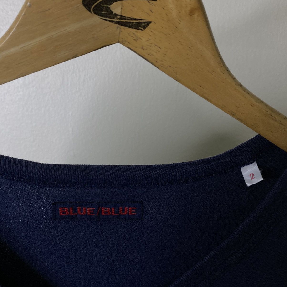 Blue Blue Japan Blue Blue V Neck Navy Blank Tee Size US M / EU 48-50 / 2 - 4 Thumbnail