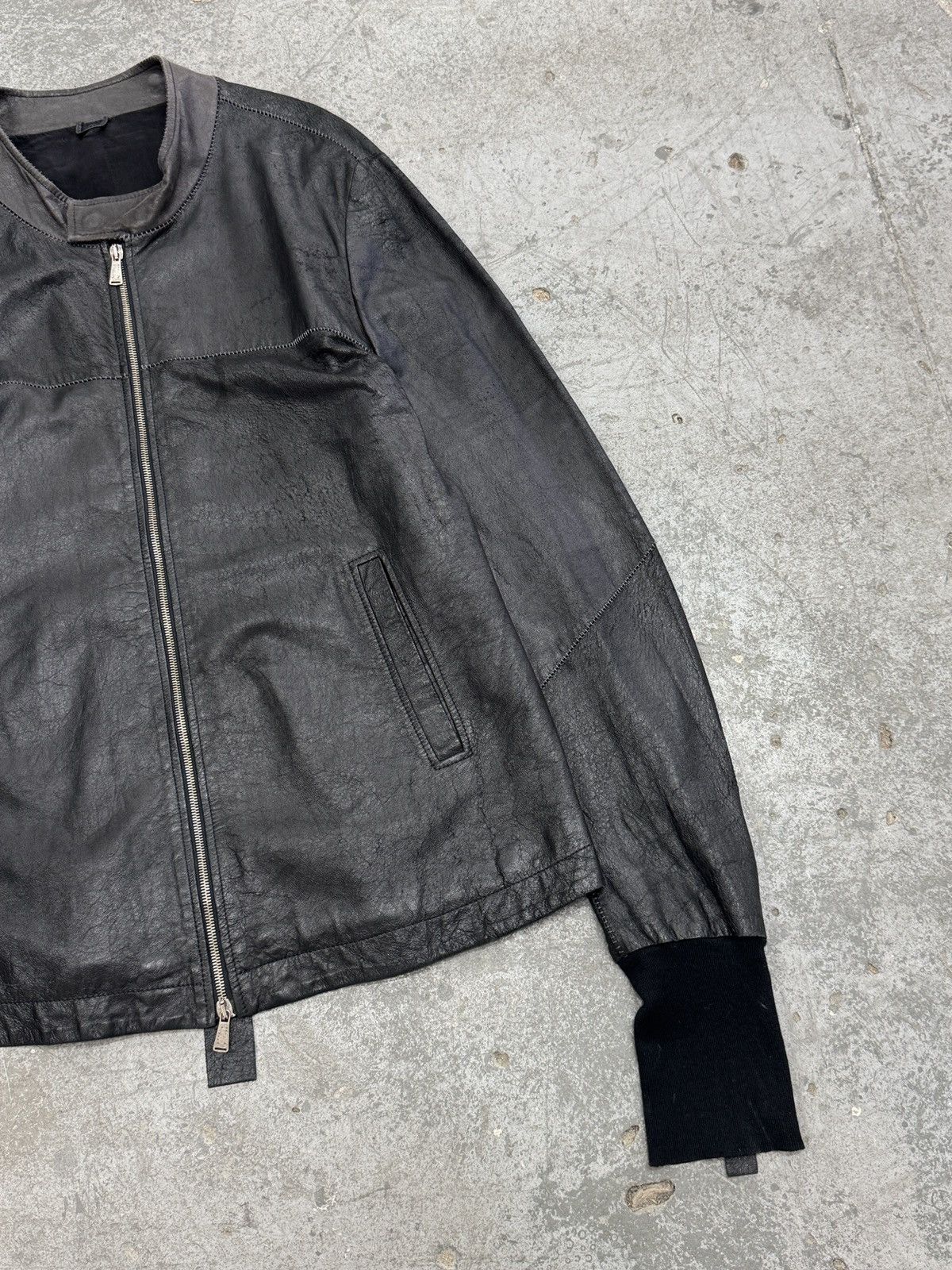 10sei0otto 10sei0otto Archive Leather Jacket Size US XL / EU 56 / 4 - 4 Thumbnail