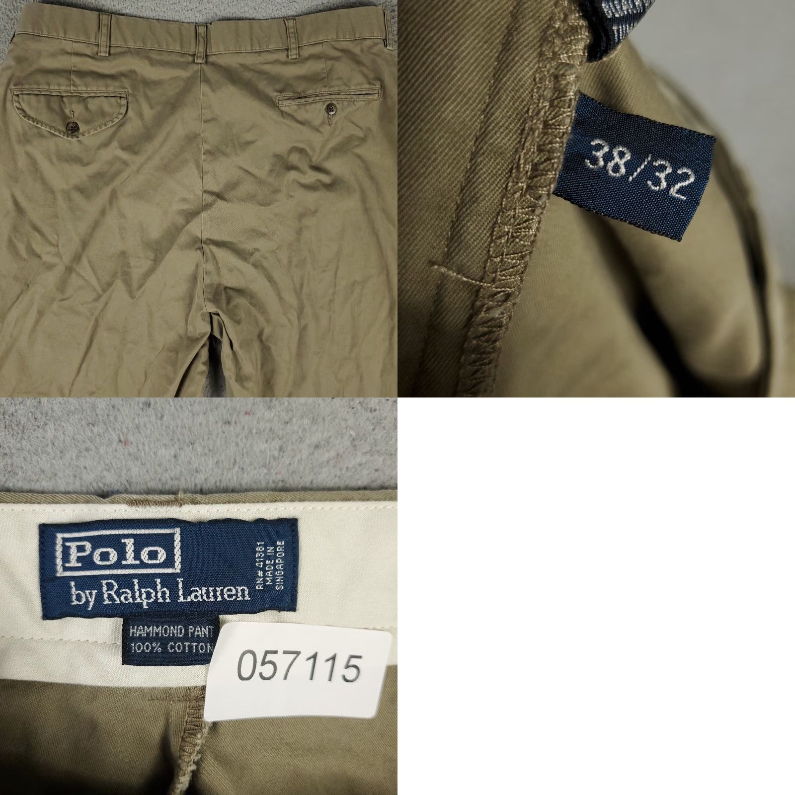 Ralph Lauren Ralph Lauren Chino Pants Mens 38x32 Beige Pleated Comfort Trousers Size US 38 / EU 54 - 8 Thumbnail