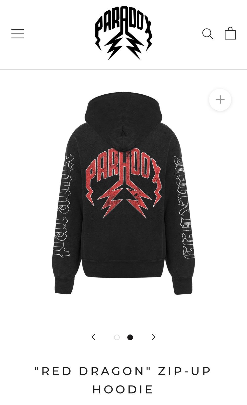 Other "RED DRAGON" ZIP-UP HOODIE Size US S / EU 44-46 / 1 - 2 Thumbnail