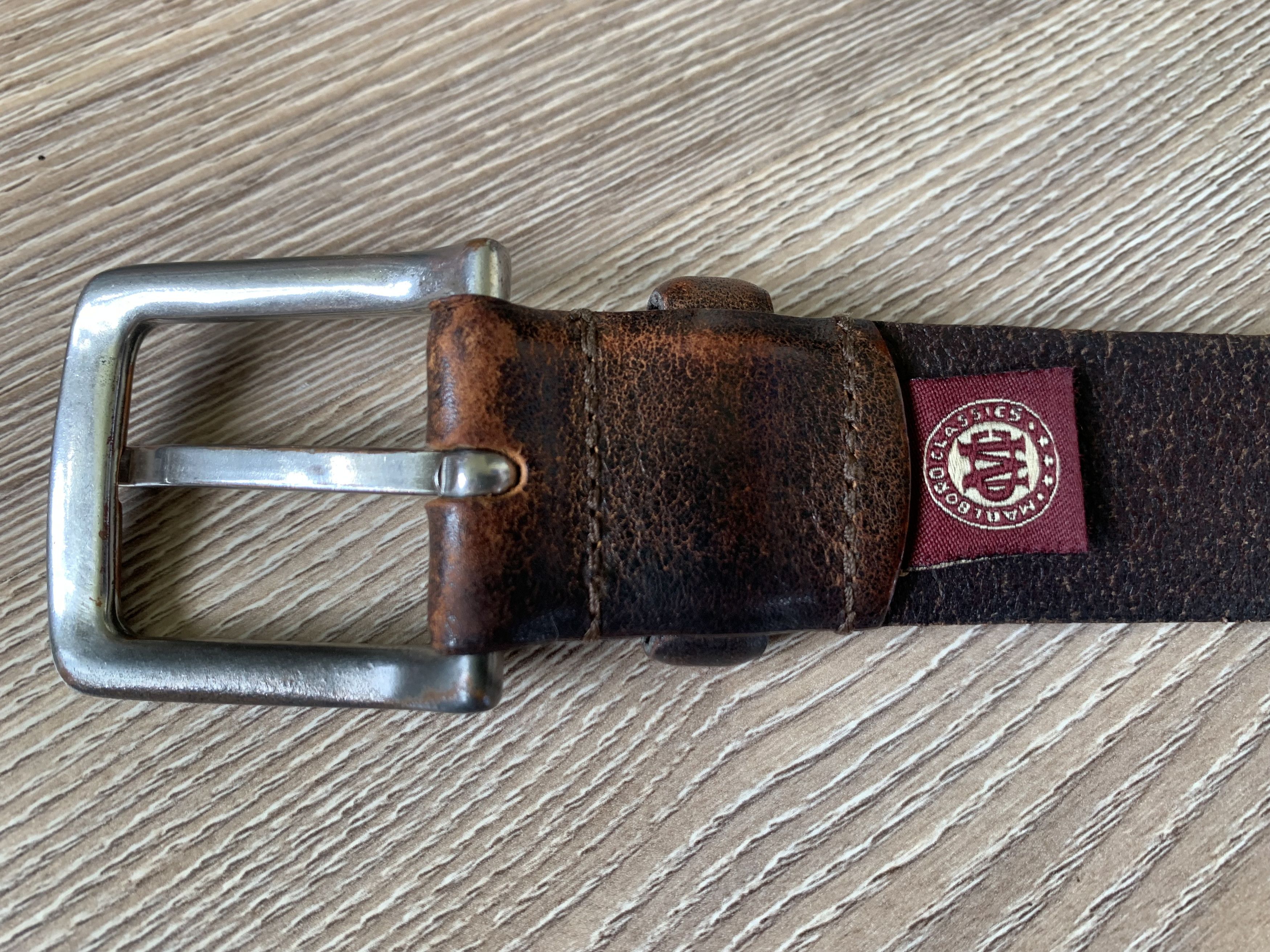 Marlboro Classics × Vintage Marlboro Classics Vintage Black Leather Belt Size ONE SIZE - 3 Thumbnail